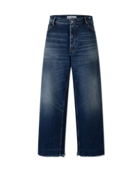 Frayed Hem Japanese Denim Pants - DIHSAN