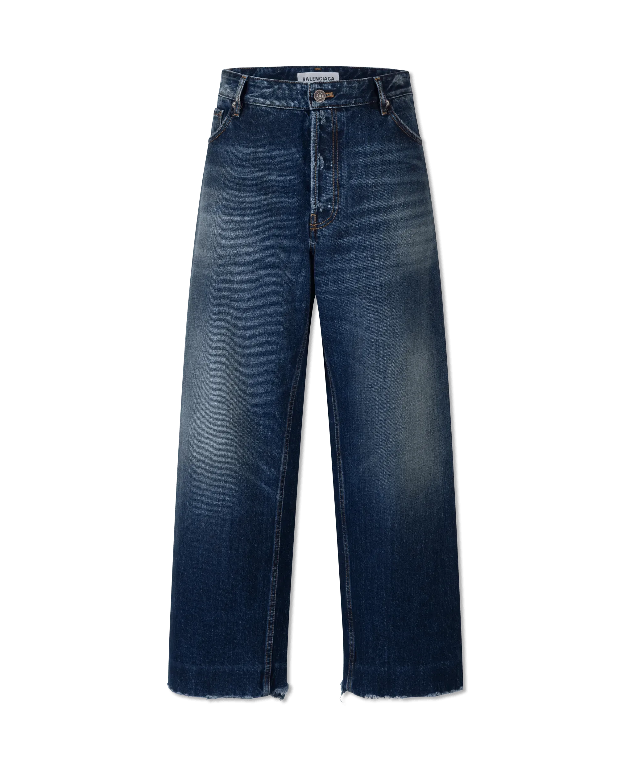 Frayed Hem Japanese Denim Pants - DIHSAN