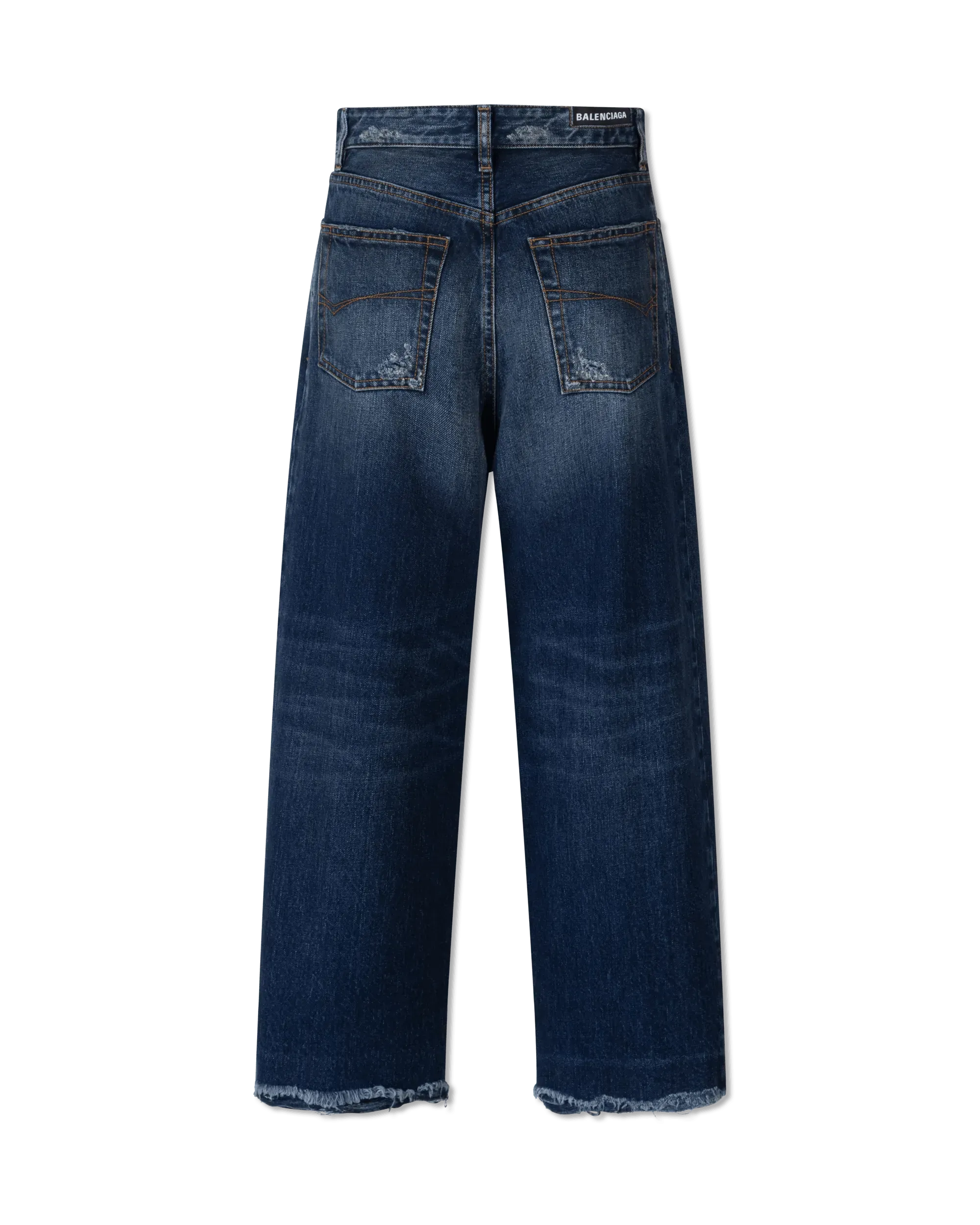 Frayed Hem Japanese Denim Pants - DIHSAN