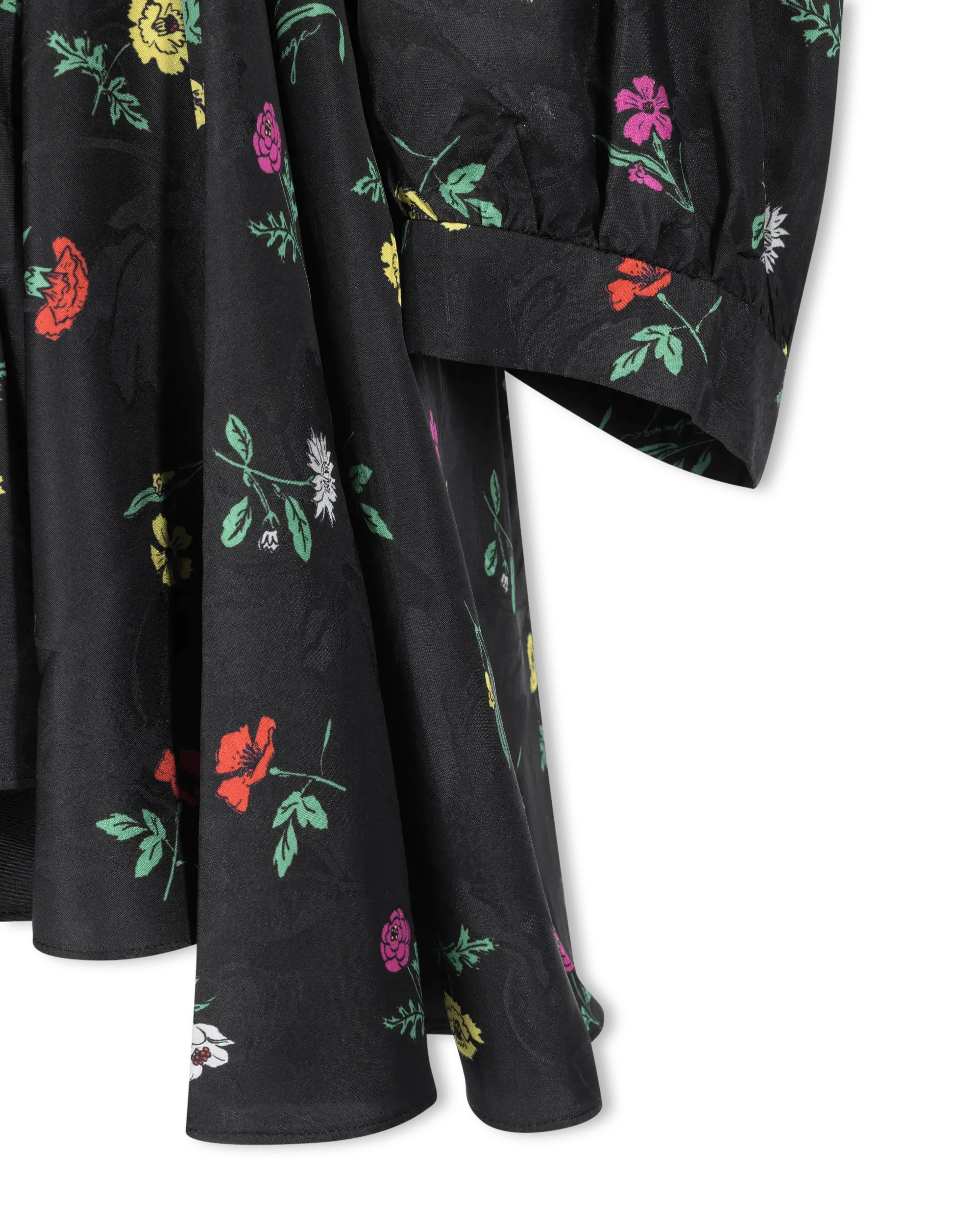 Falling Flowers Jacquard Dress - DIHSAN