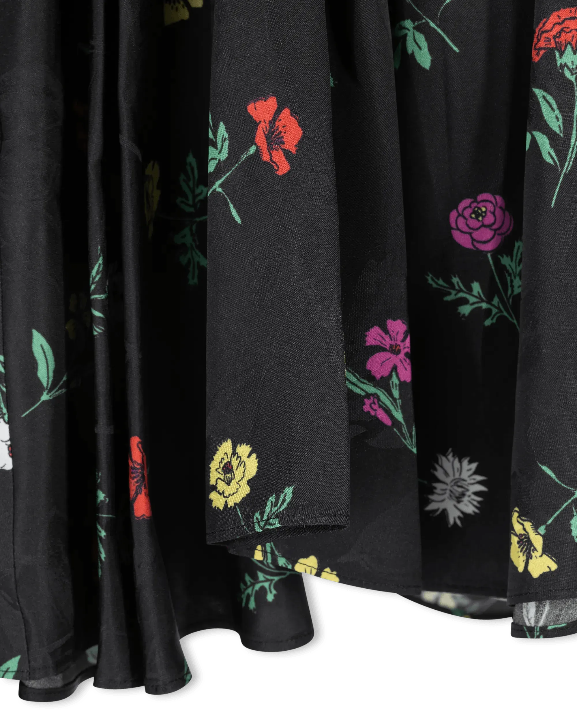 Falling Flowers Jacquard Dress - DIHSAN