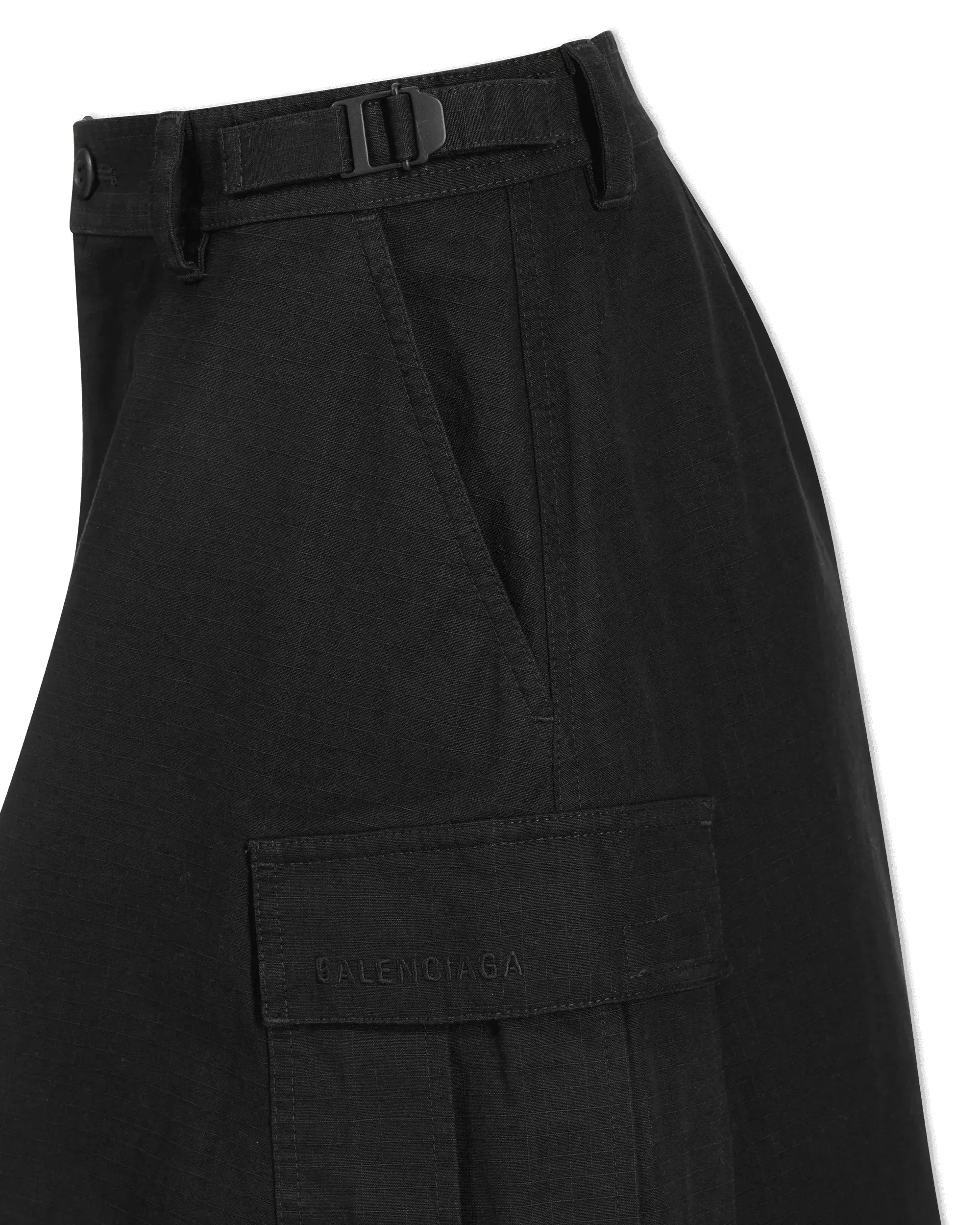 Cotton Ripstop Maxi Cargo Skirt - DIHSAN