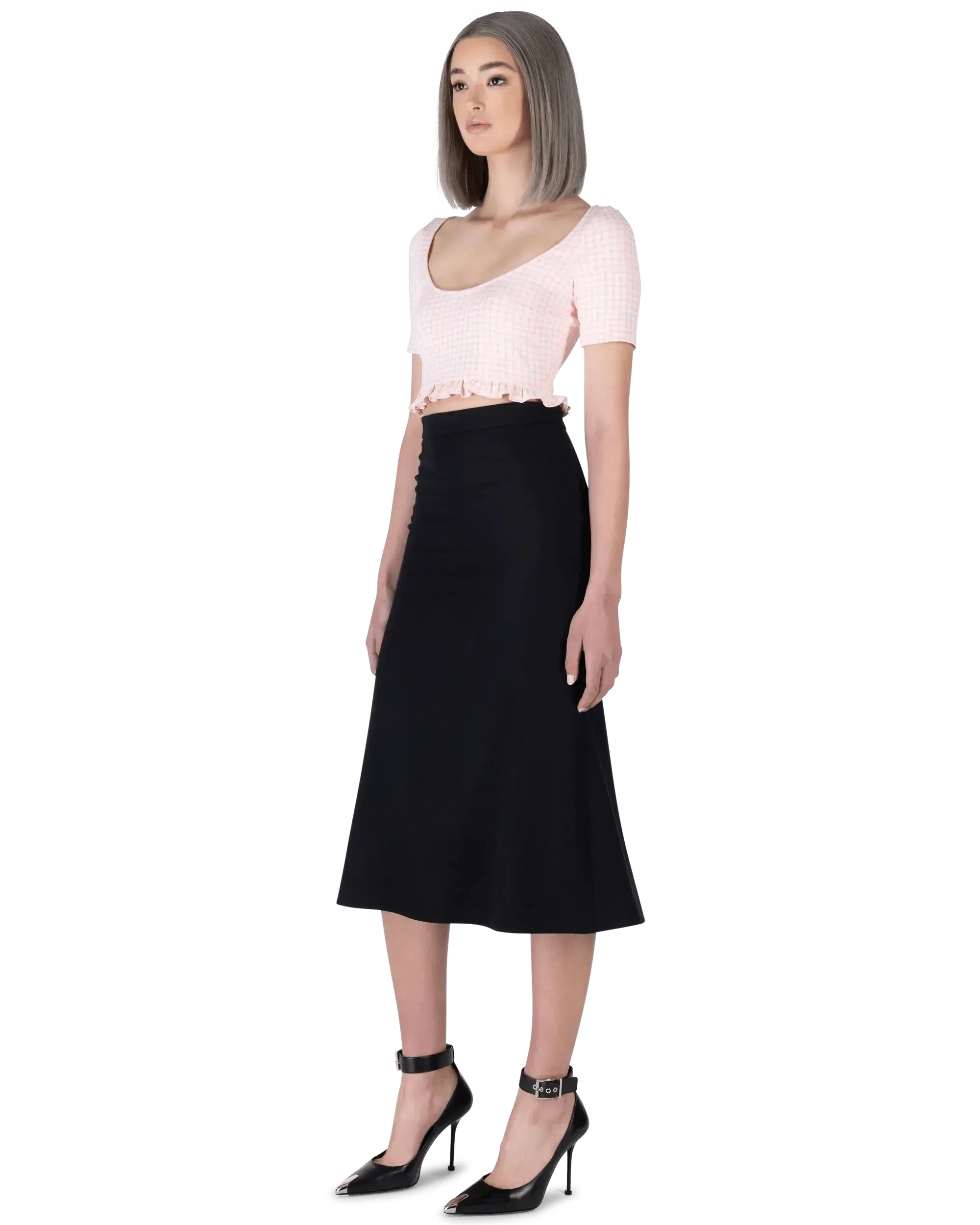 Barathea Push-Up Skirt - DIHSAN