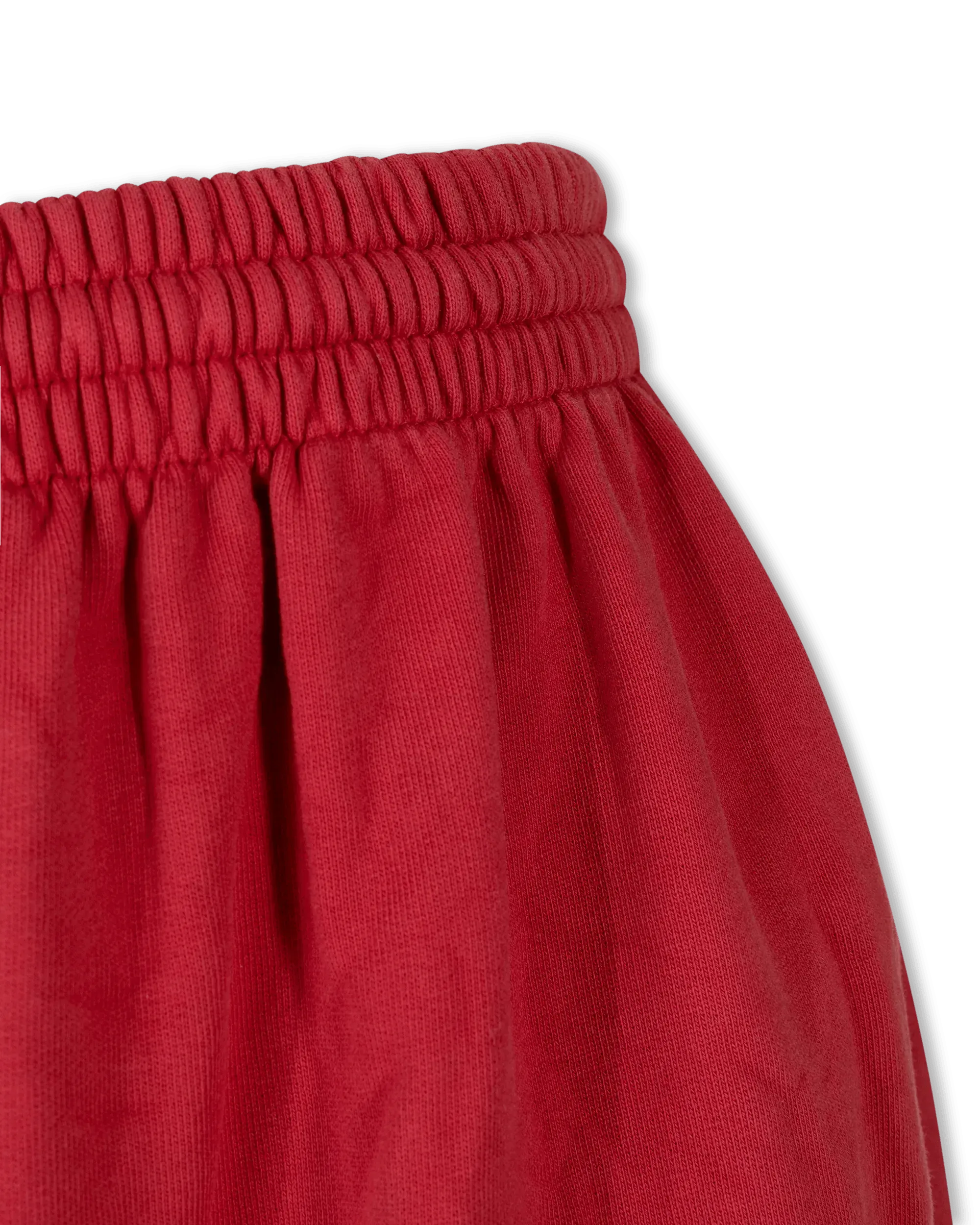 Red Cotton Molleton Extra Long Pants by Balenciaga | DIHSAN