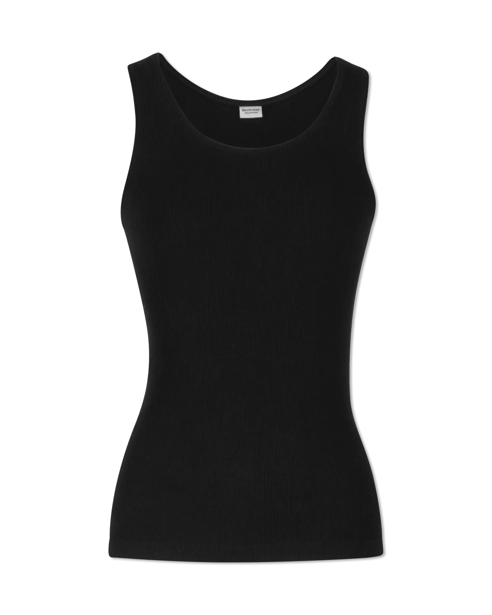 Ribbed Jersey Tank Top - DIHSAN