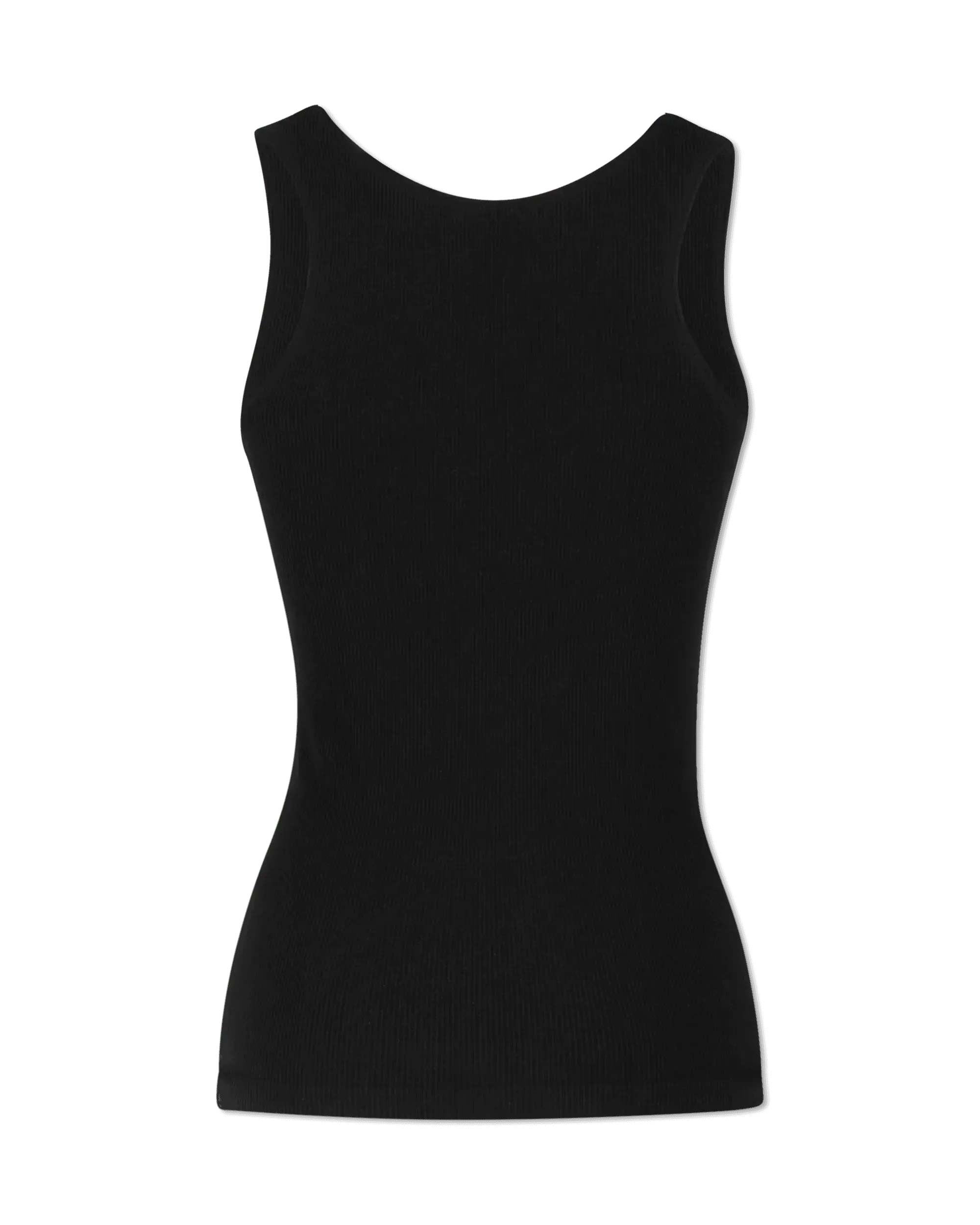 Ribbed Jersey Tank Top - DIHSAN
