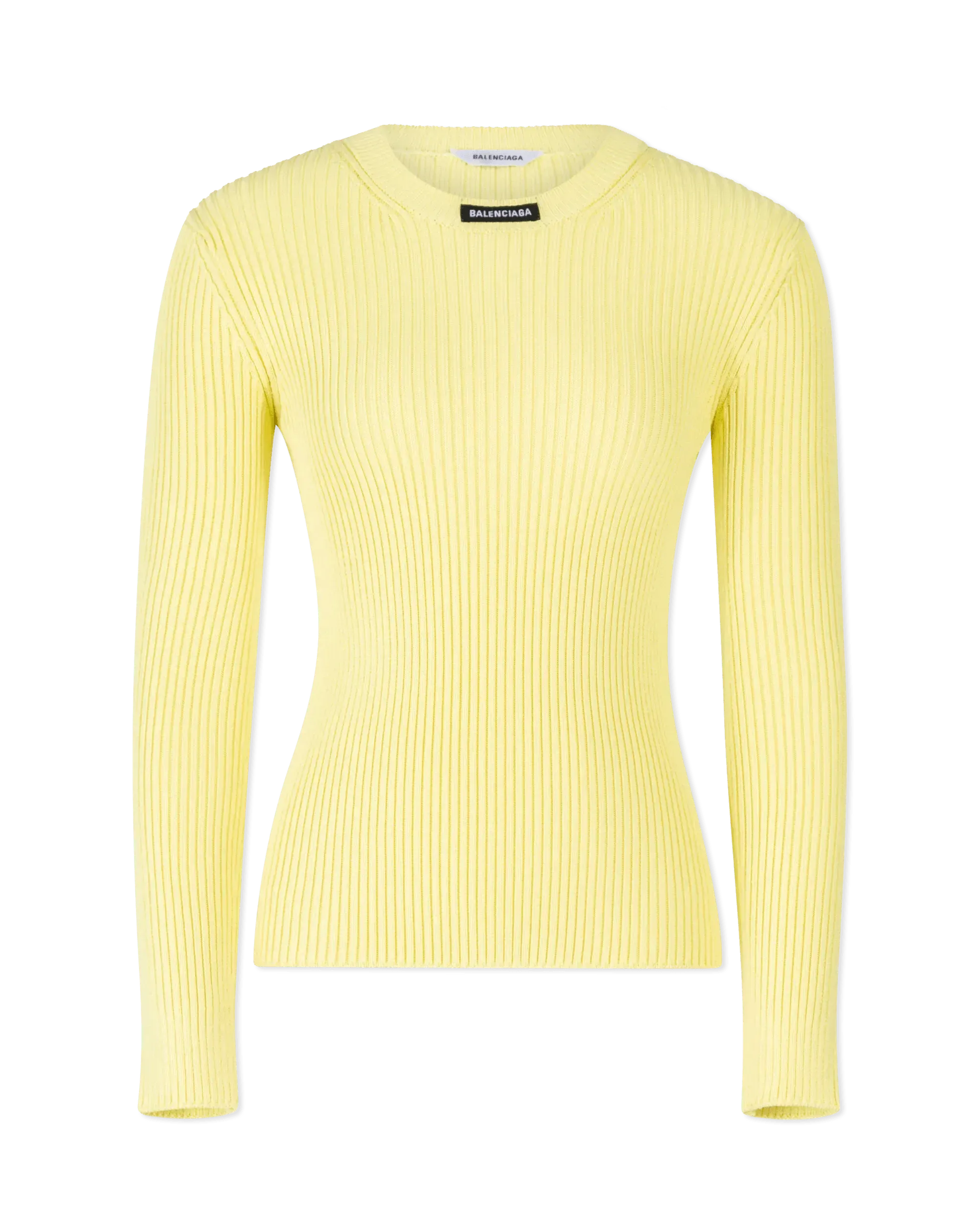 Ribbed Knit Long Sleeve Sweater - DIHSAN