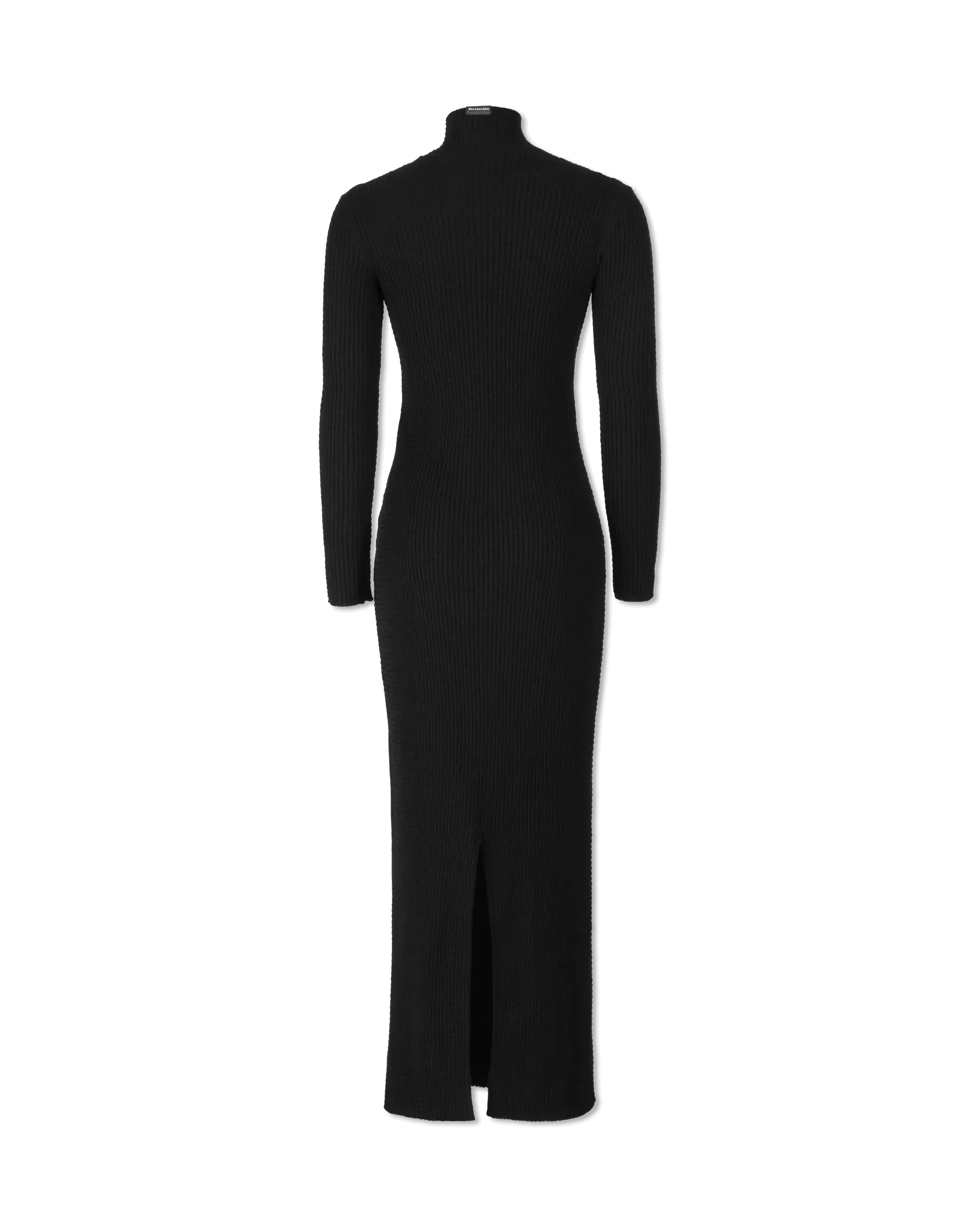 Micro Cable Wool Fitted Dress - DIHSAN