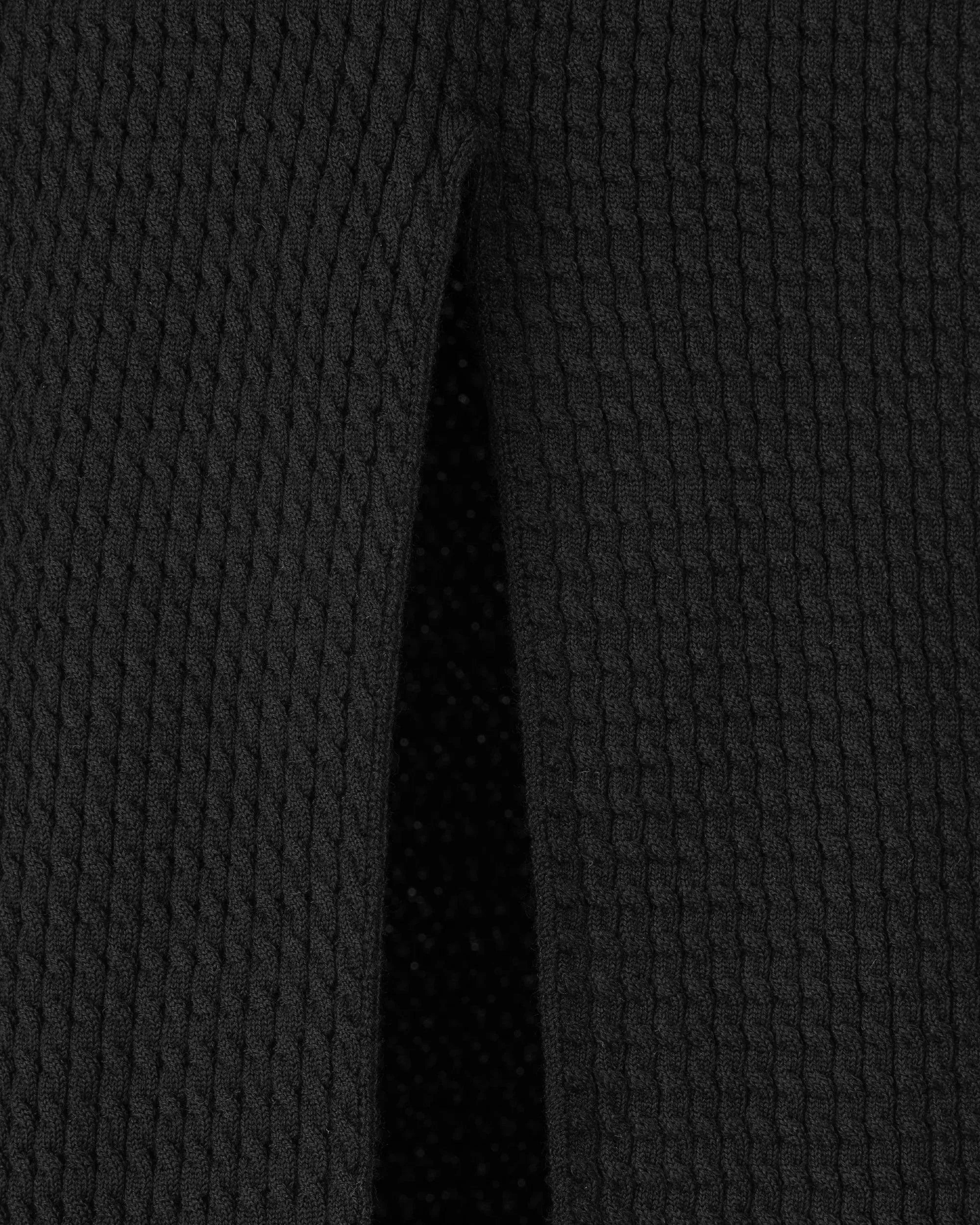 Micro Cable Wool Fitted Dress - DIHSAN