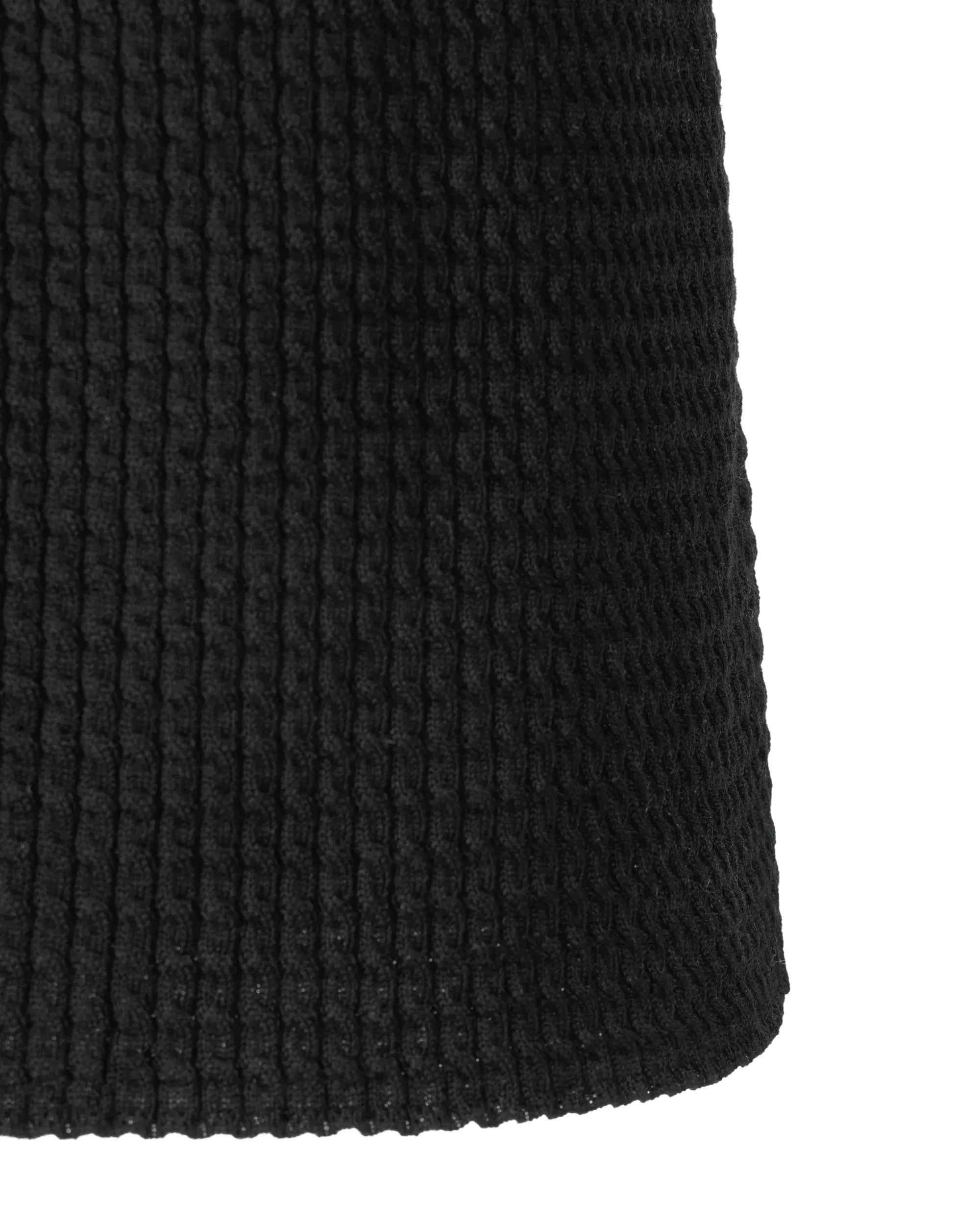 Micro Cable Wool Fitted Dress - DIHSAN