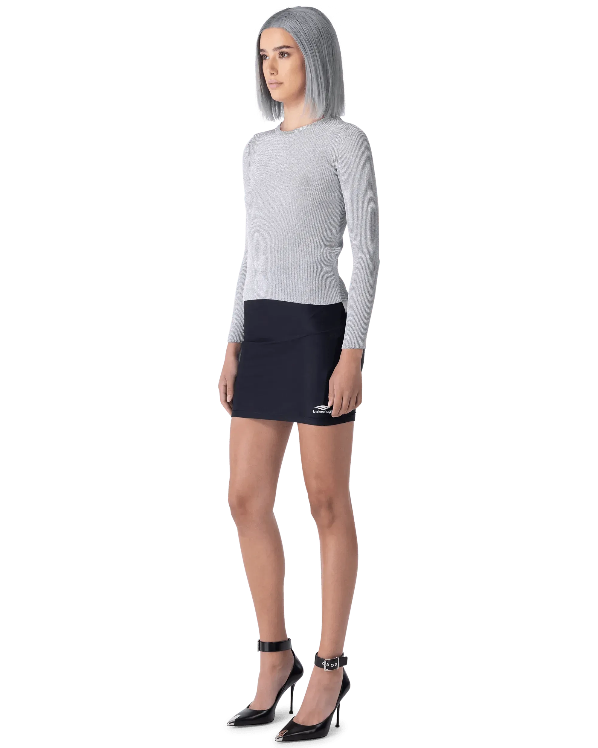 Spandex Tracksuit Short Skirt - DIHSAN