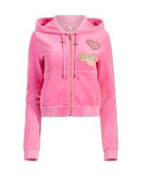 Balmain X Barbie Velvet Zipped Hoodie - DIHSAN