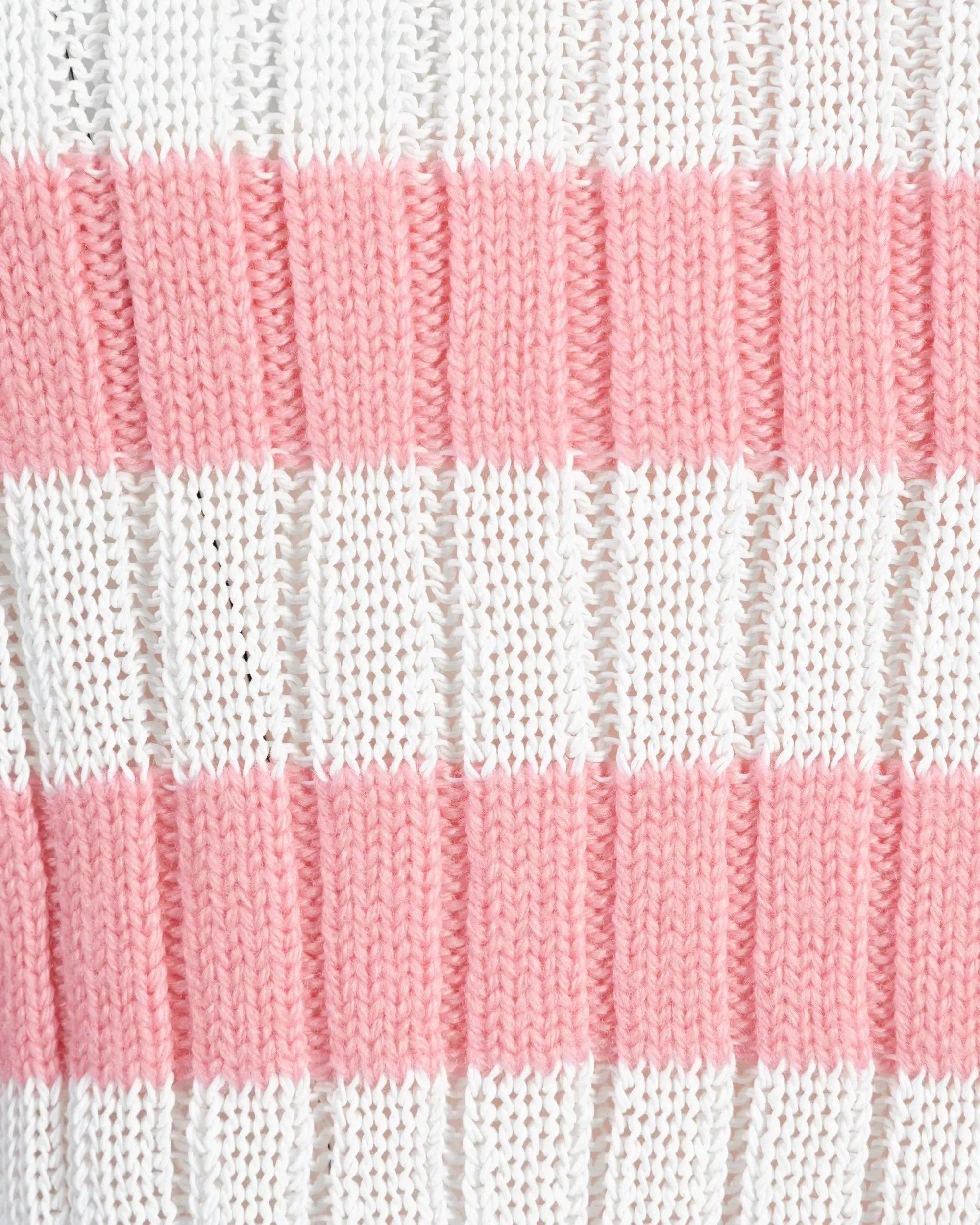 Balmain X Barbie Off Shoulder Knit Crop Top - DIHSAN