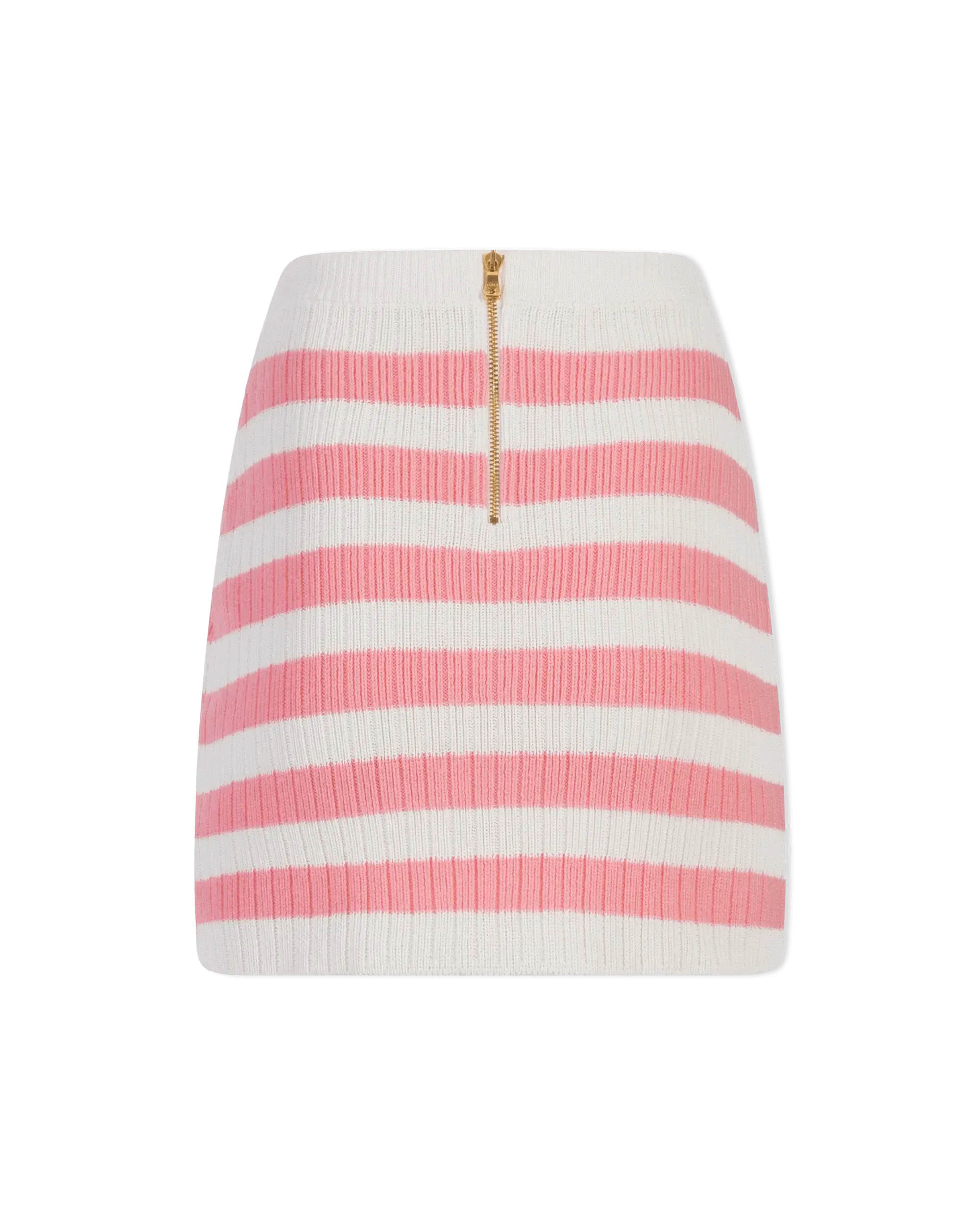 Balmain X Barbie Striped Knit Mini Skirt - DIHSAN
