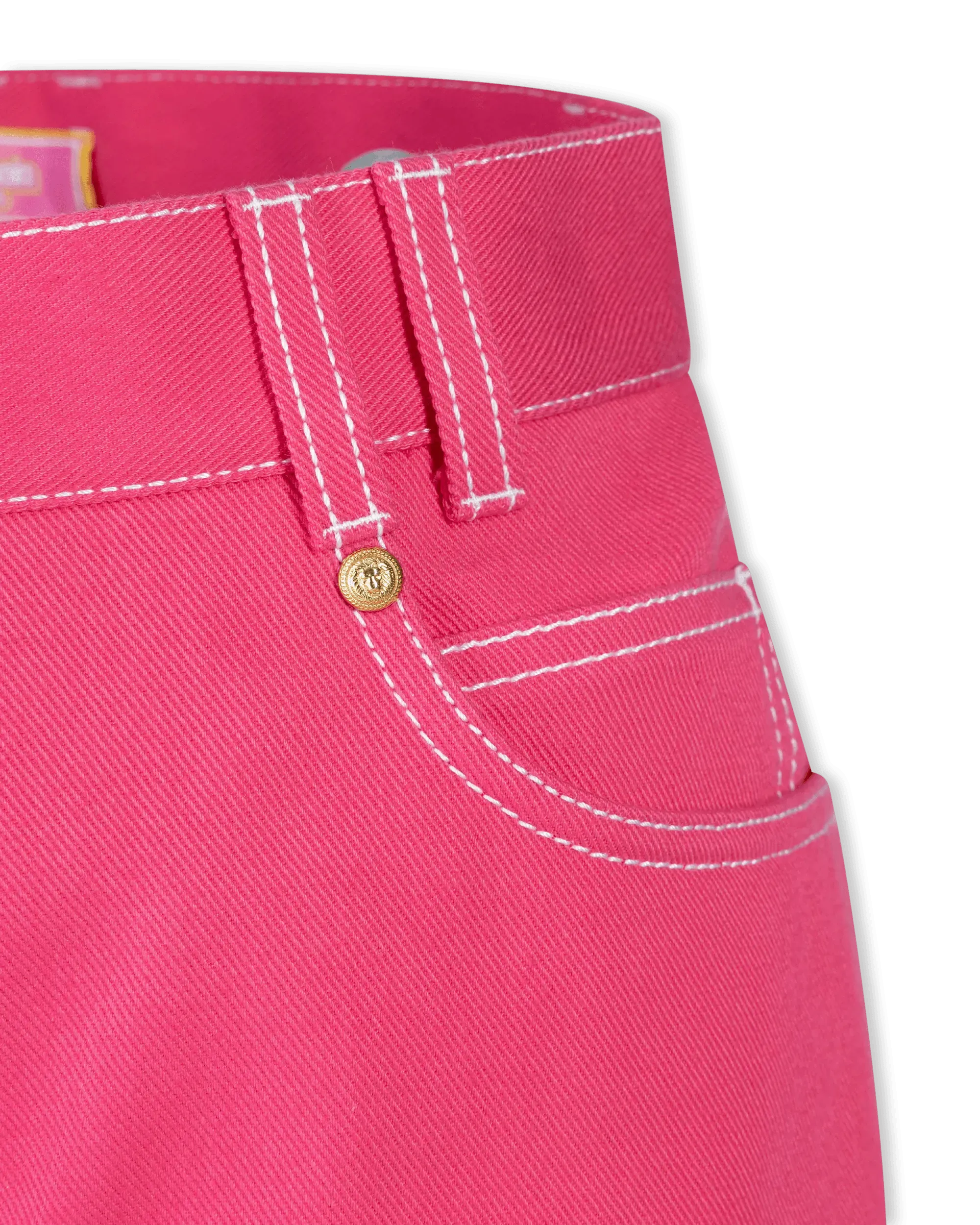 Balmain X Barbie High Waisted Denim Shorts - DIHSAN