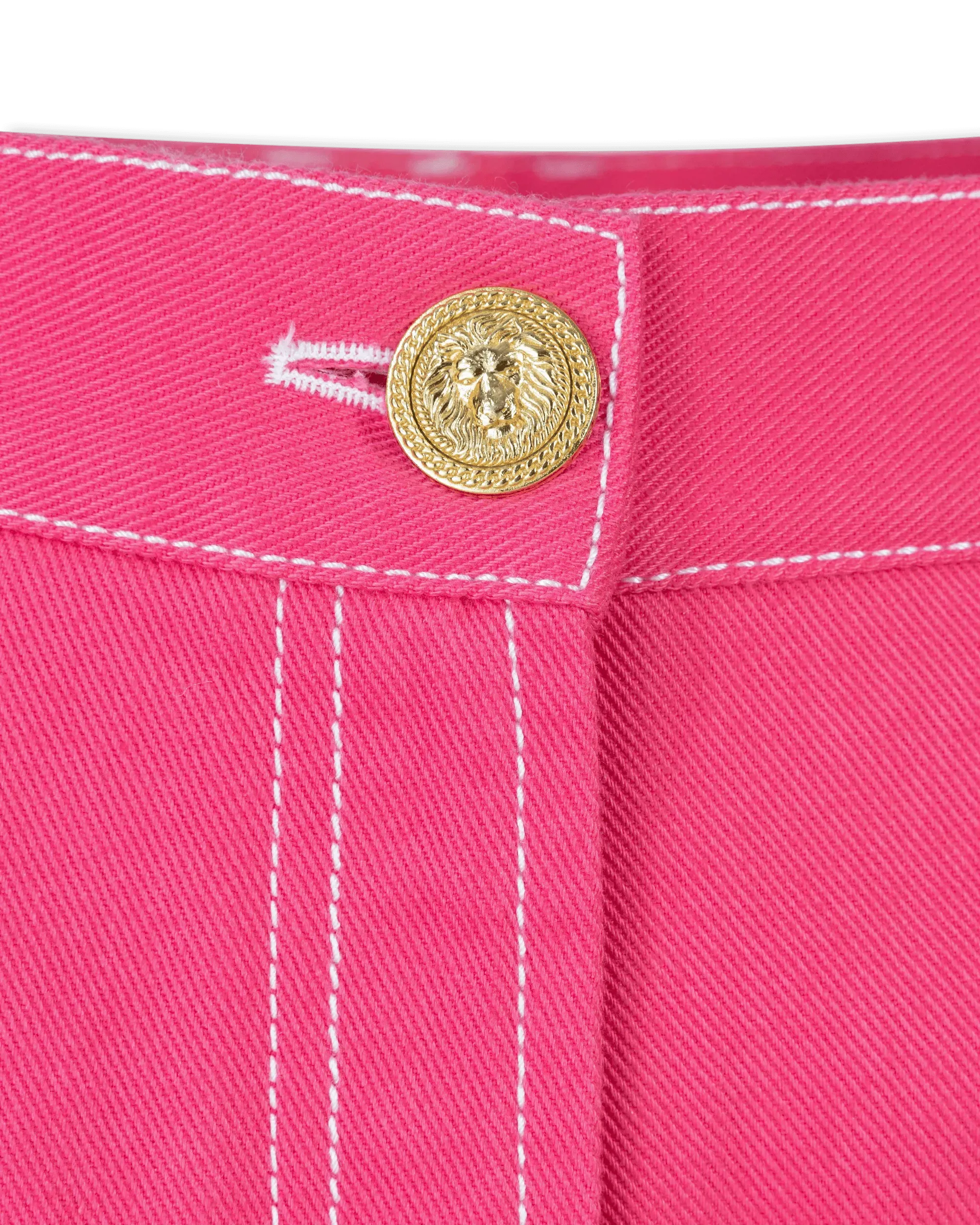 Balmain X Barbie High Waisted Denim Shorts - DIHSAN