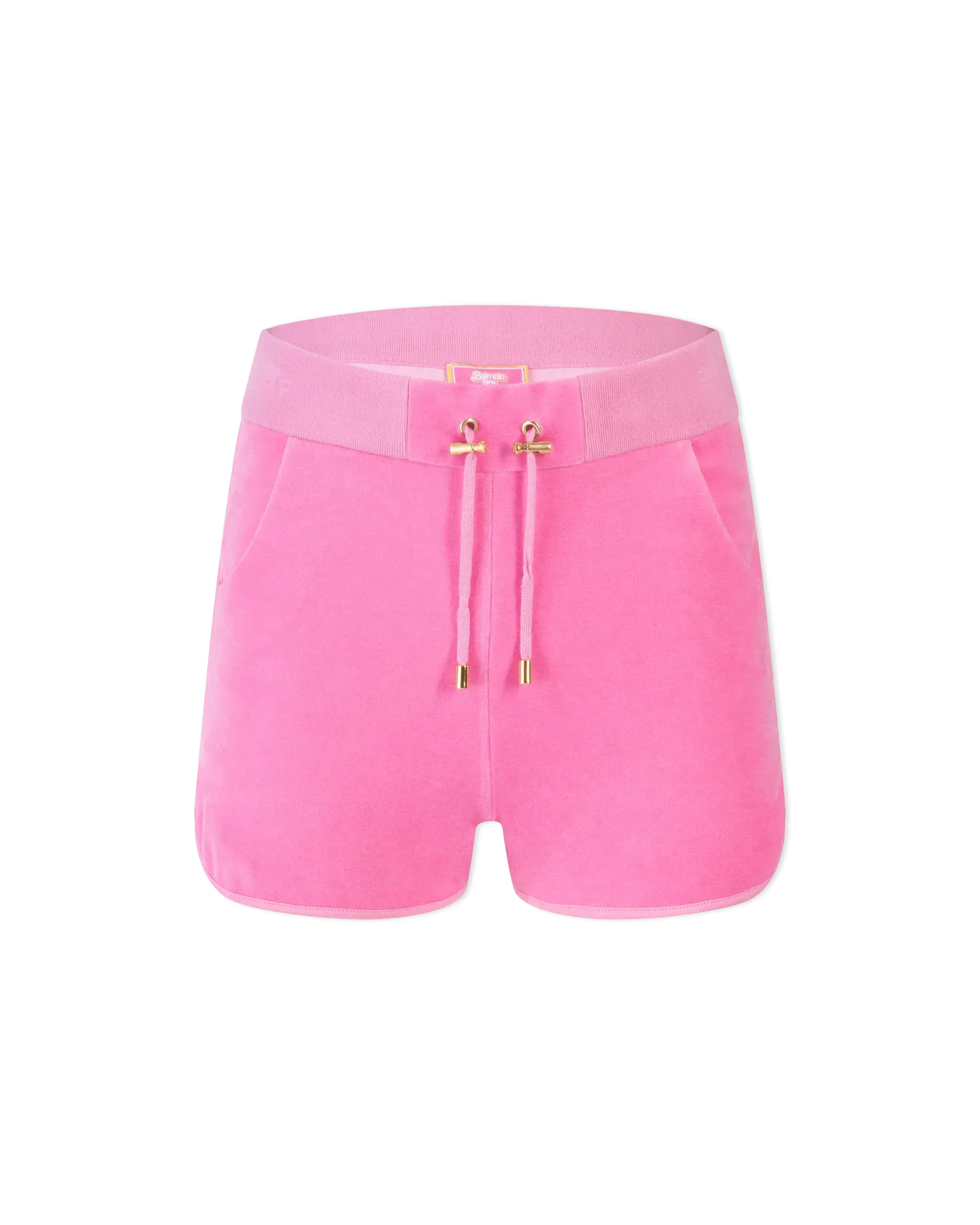 Pink Cotton Balmain X Barbie Velvet Shorts by Balmain | DIHSAN