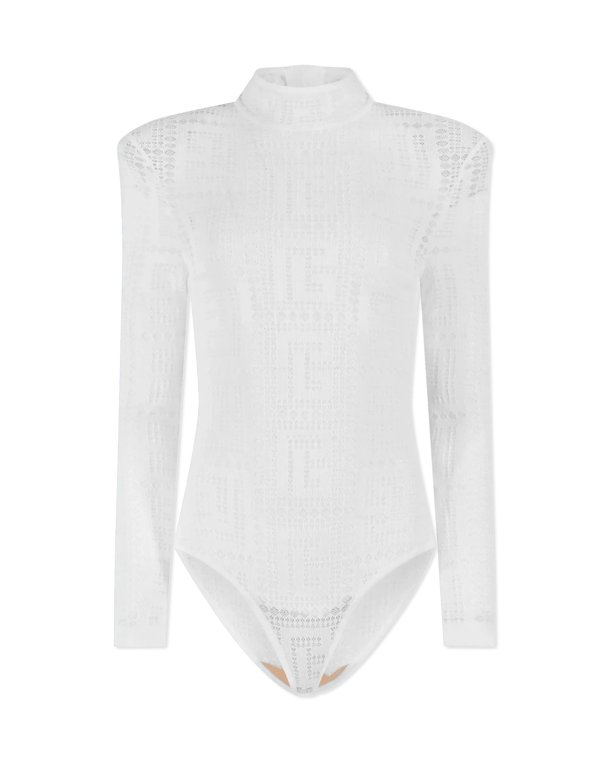 Maxi Monogram Sheer Bodysuit - DIHSAN