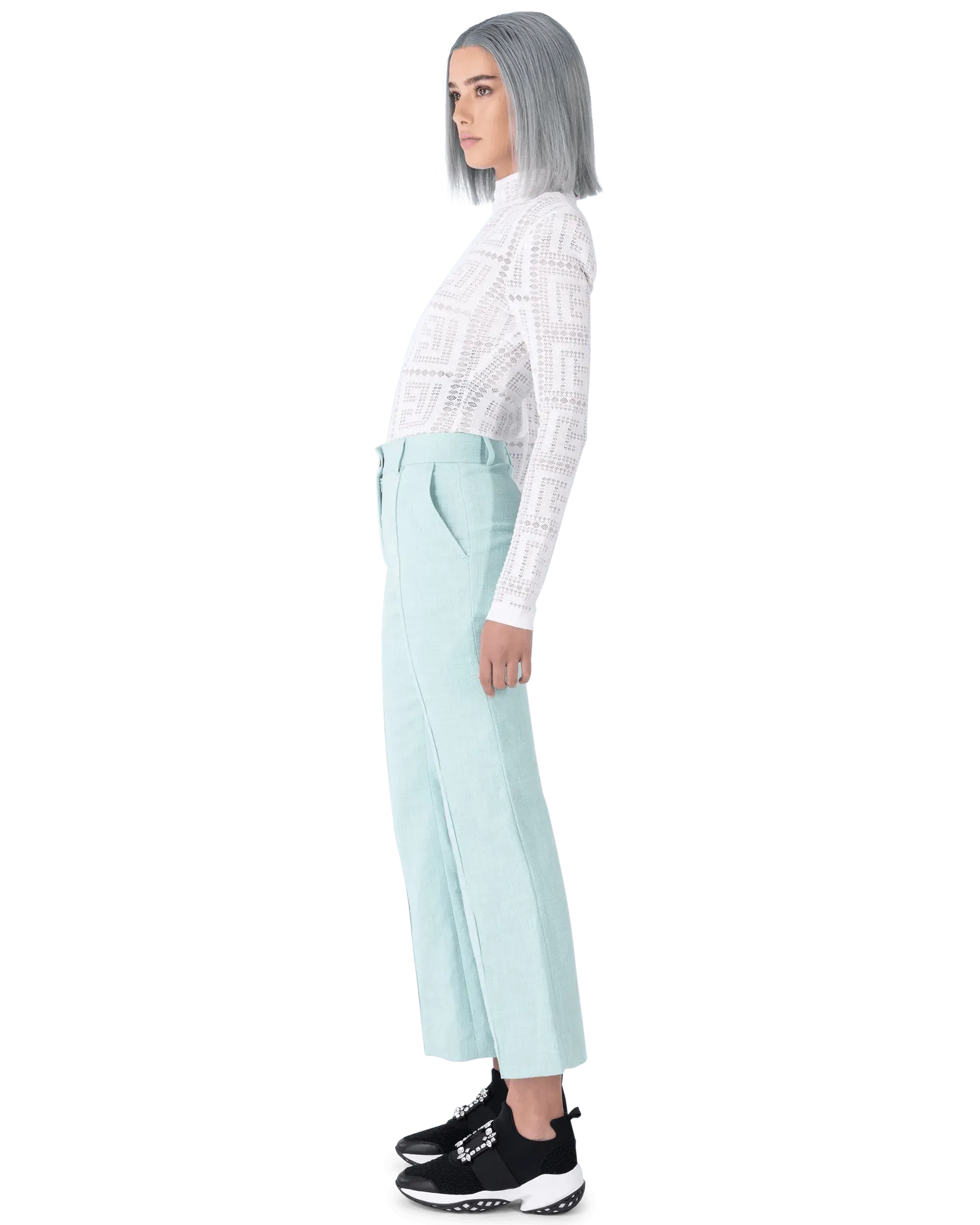 Maxi Monogram Sheer Bodysuit - DIHSAN