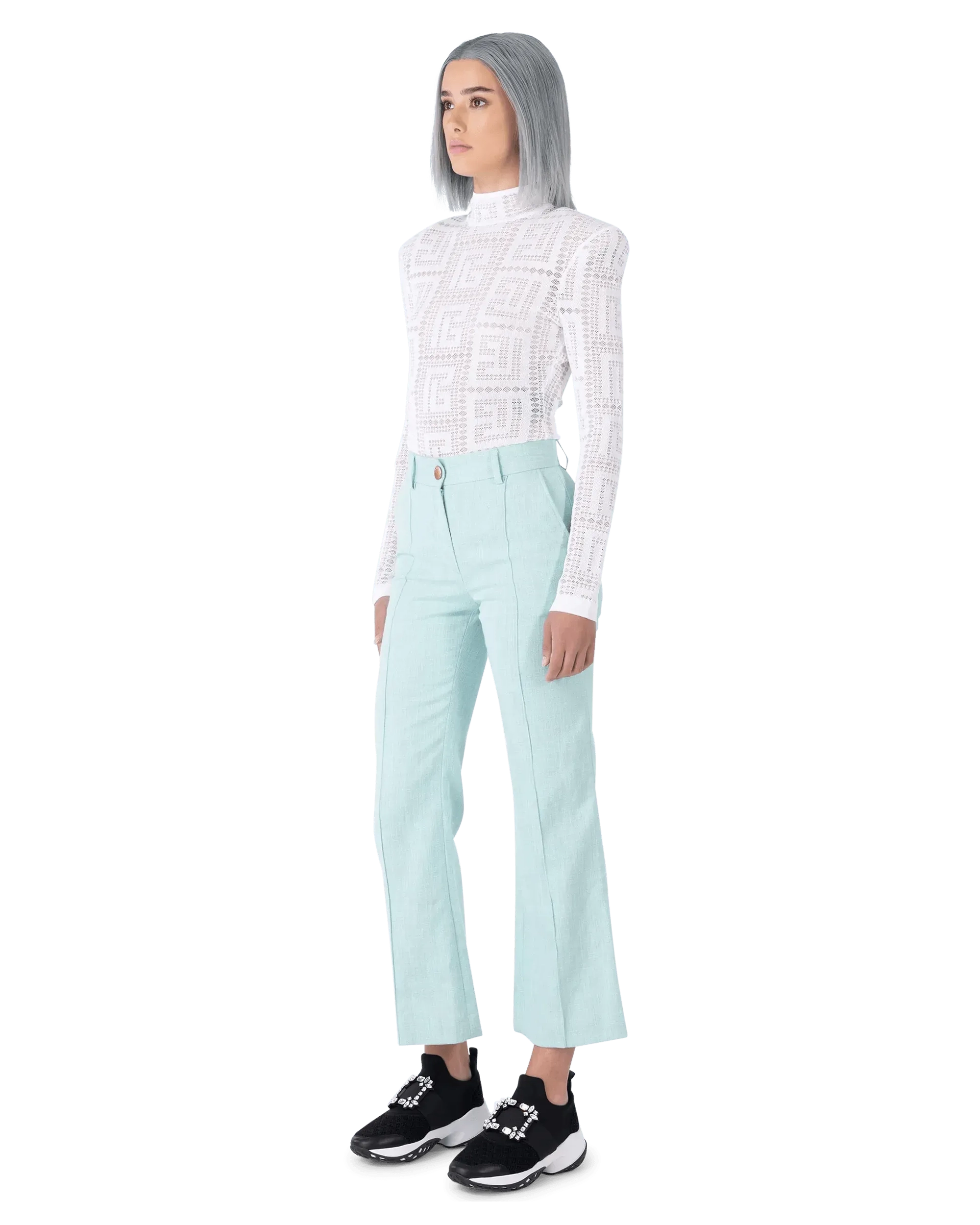 Maxi Monogram Sheer Bodysuit