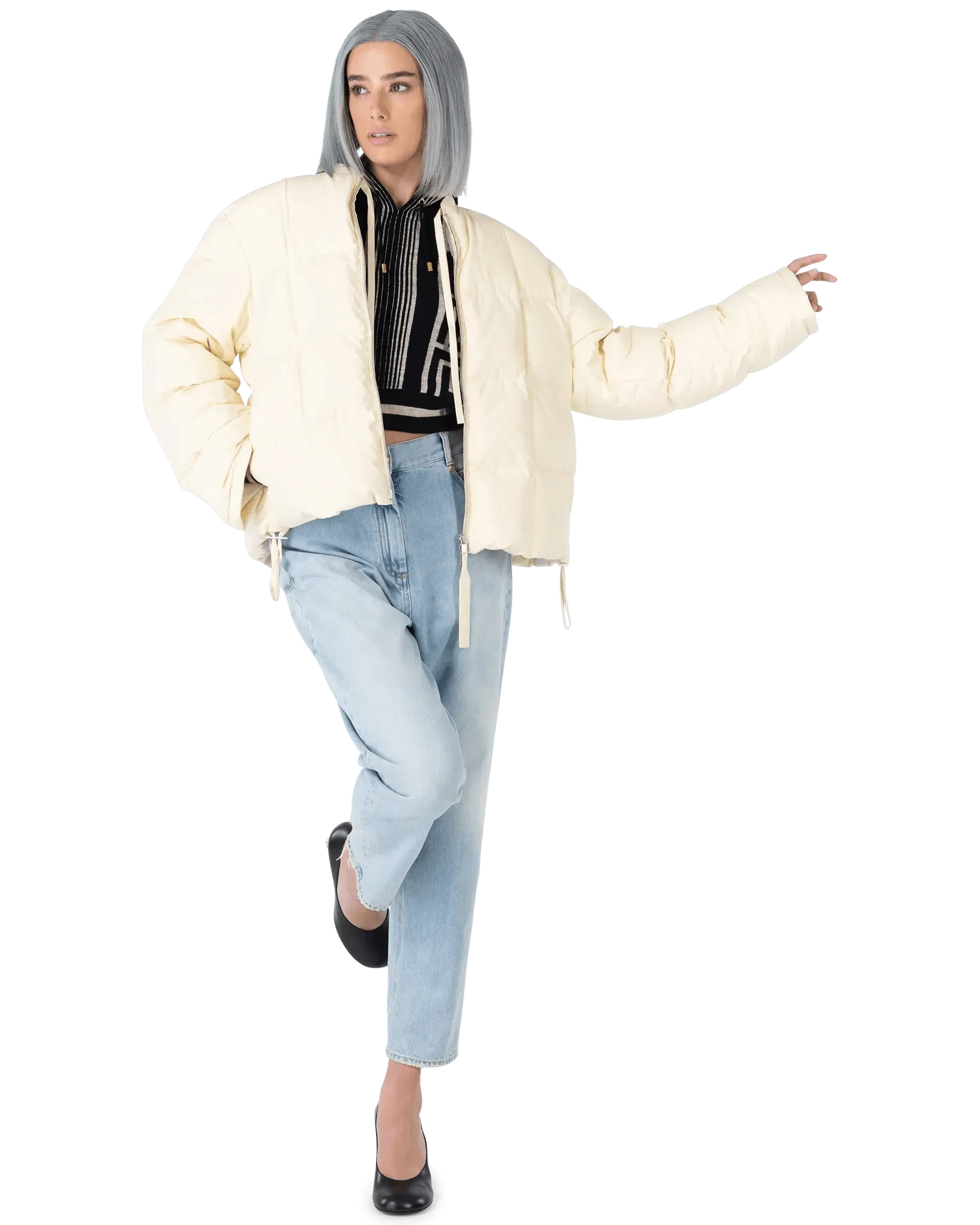 Low-Rise Boyfriend Jeans - DIHSAN