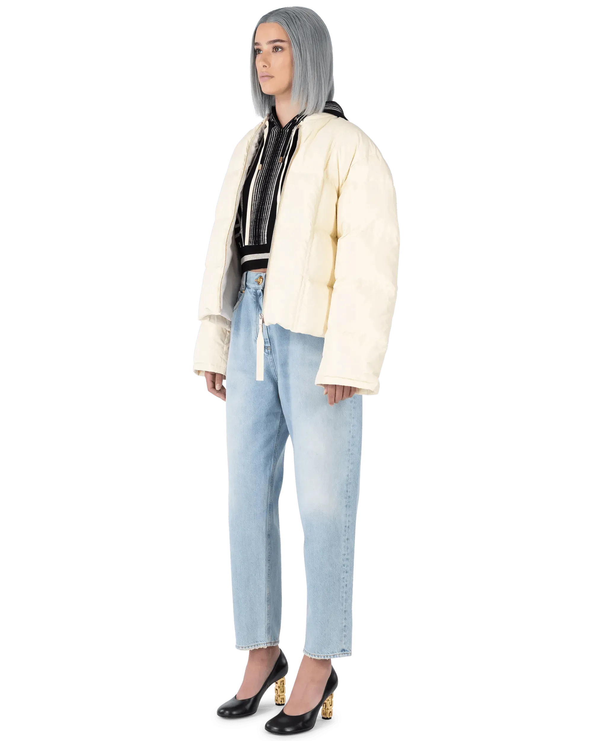 Low-Rise Boyfriend Jeans - DIHSAN