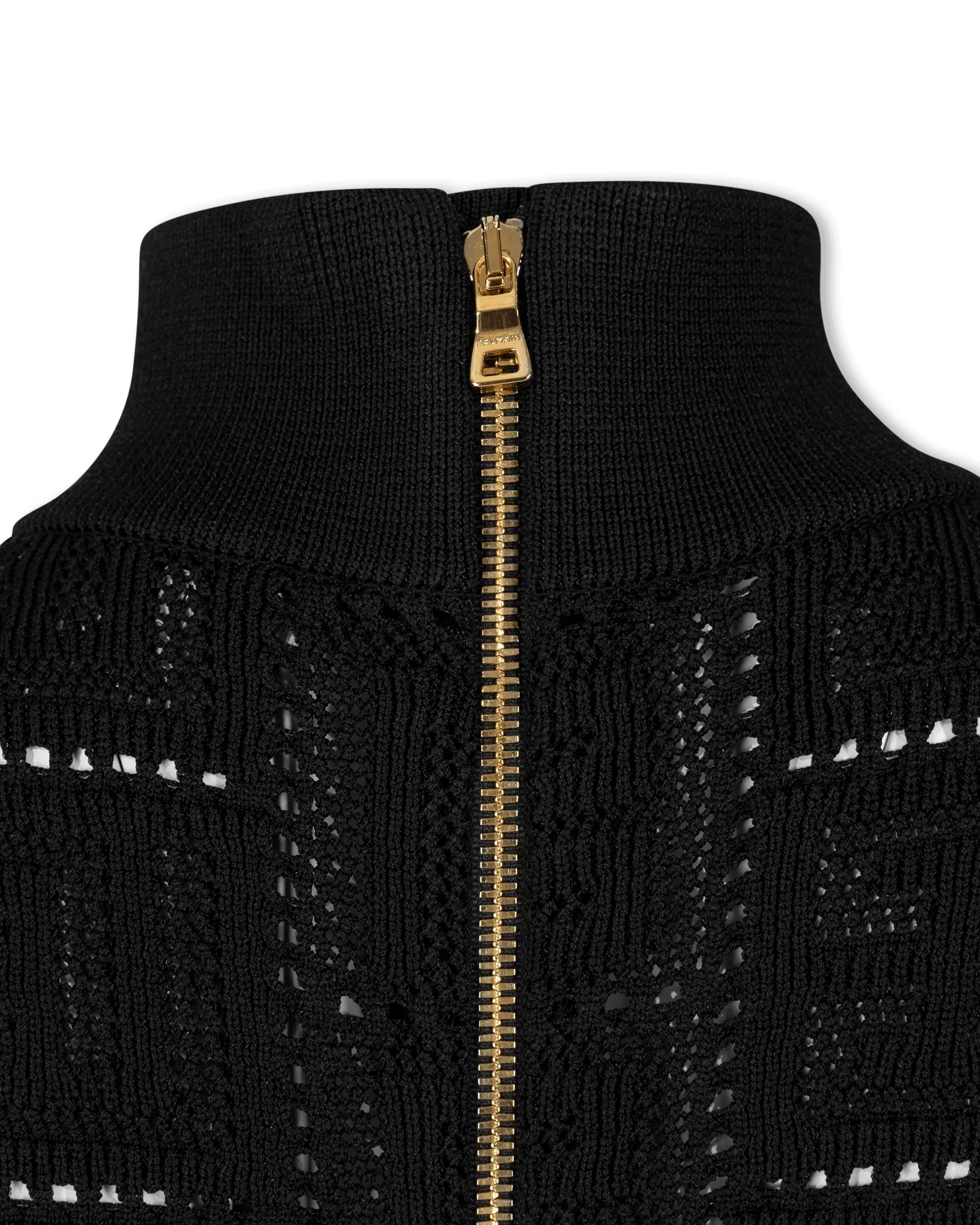 Monogram Mesh Sleeveless Knit Mini Dress - DIHSAN