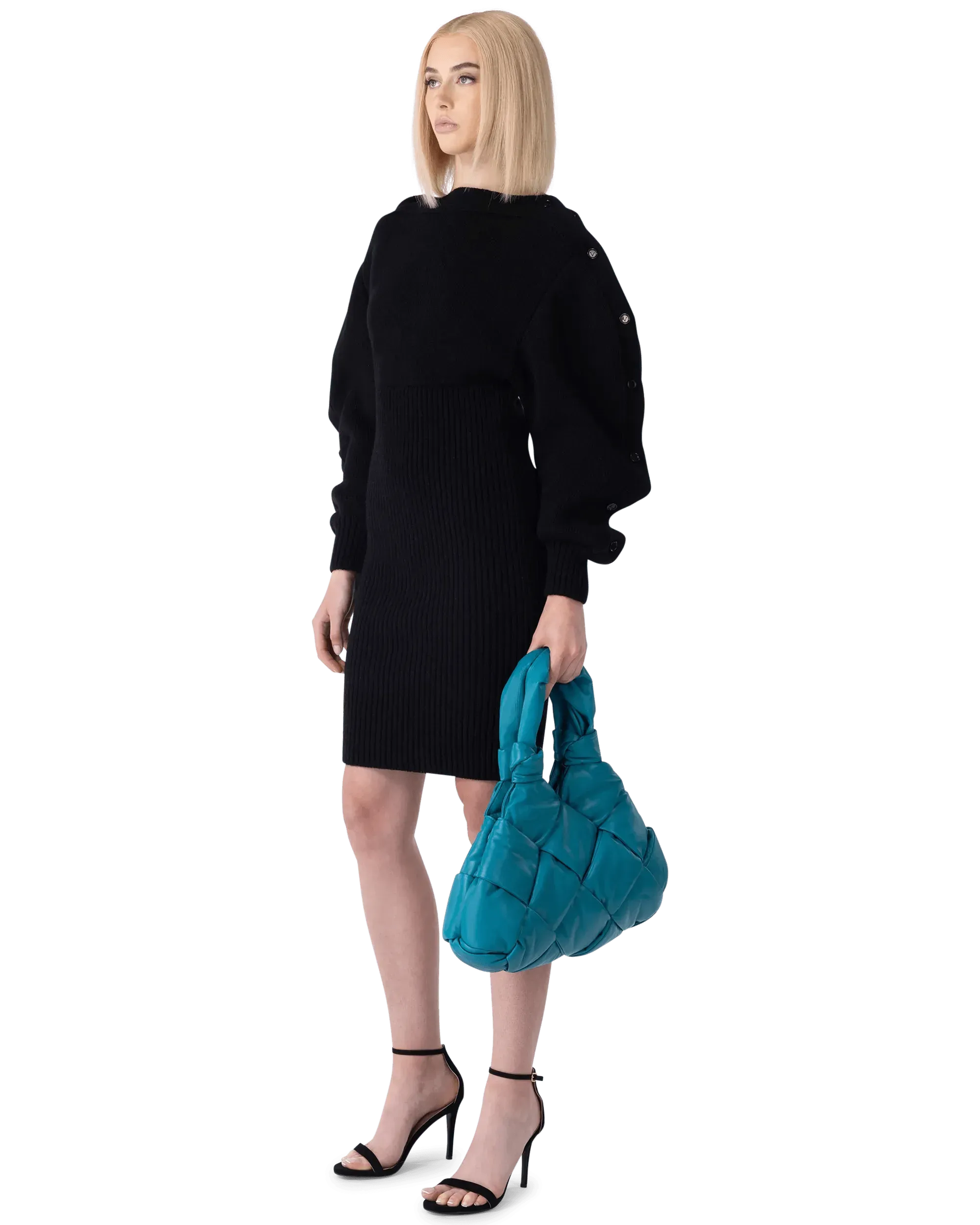 Padded Lock Shoulder Bag - DIHSAN