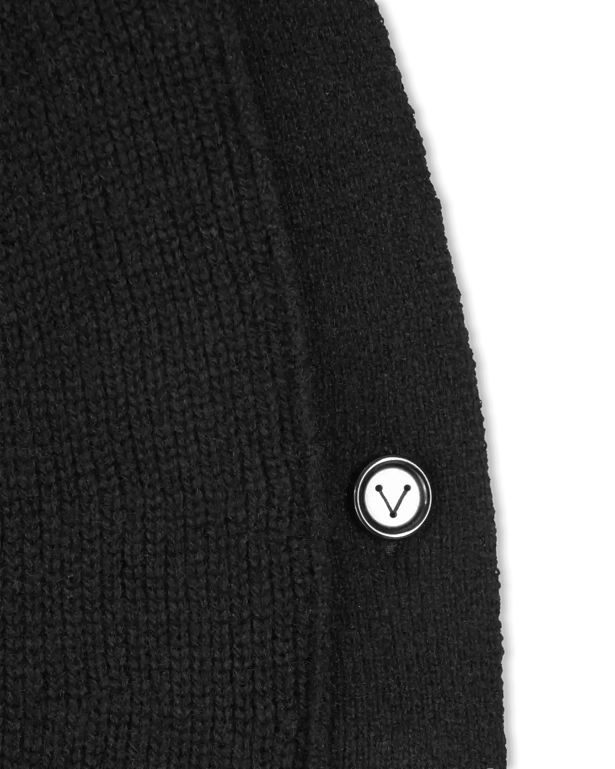 Shetland Double Face Puff Sleeve Knit Dress - DIHSAN