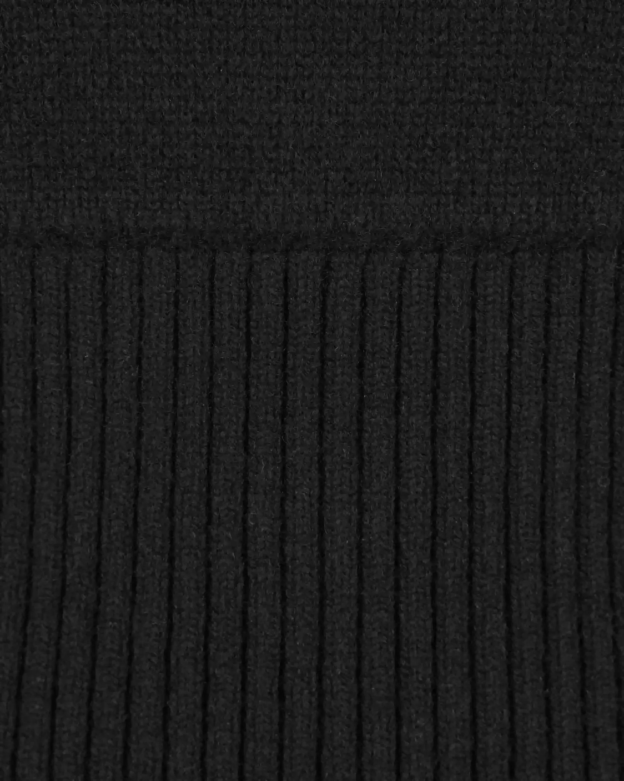 Shetland Double Face Puff Sleeve Knit Dress - DIHSAN