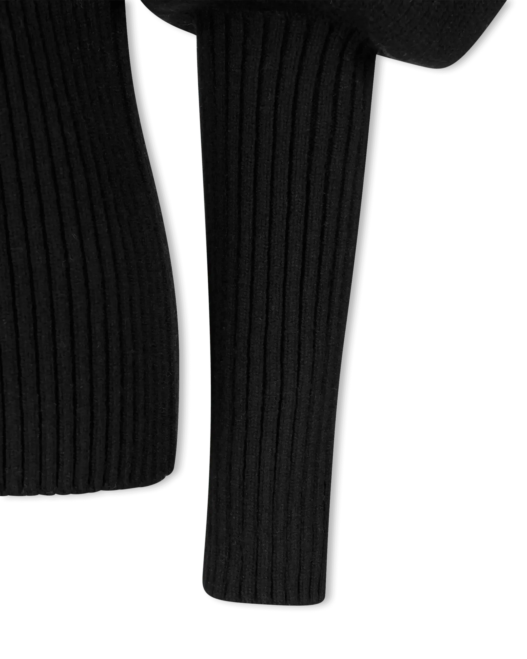 Shetland Double Face Turtleneck Puffed Sleeve Sweater - DIHSAN