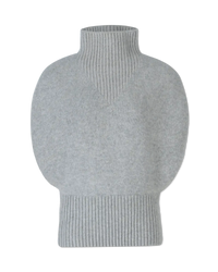 Shetland Double Face Turtleneck Sleeveless Sweater - DIHSAN