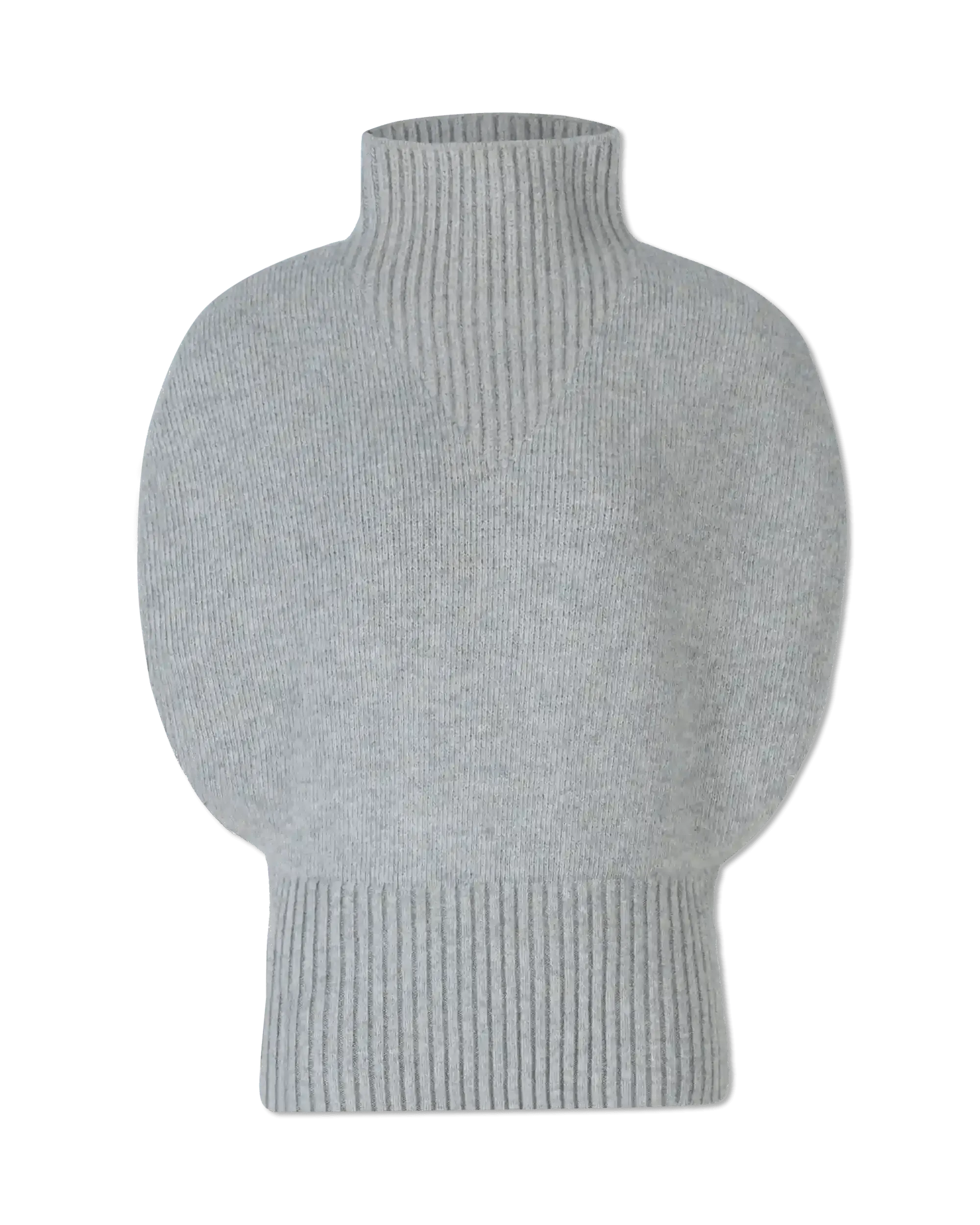 Shetland Double Face Turtleneck Sleeveless Sweater - DIHSAN