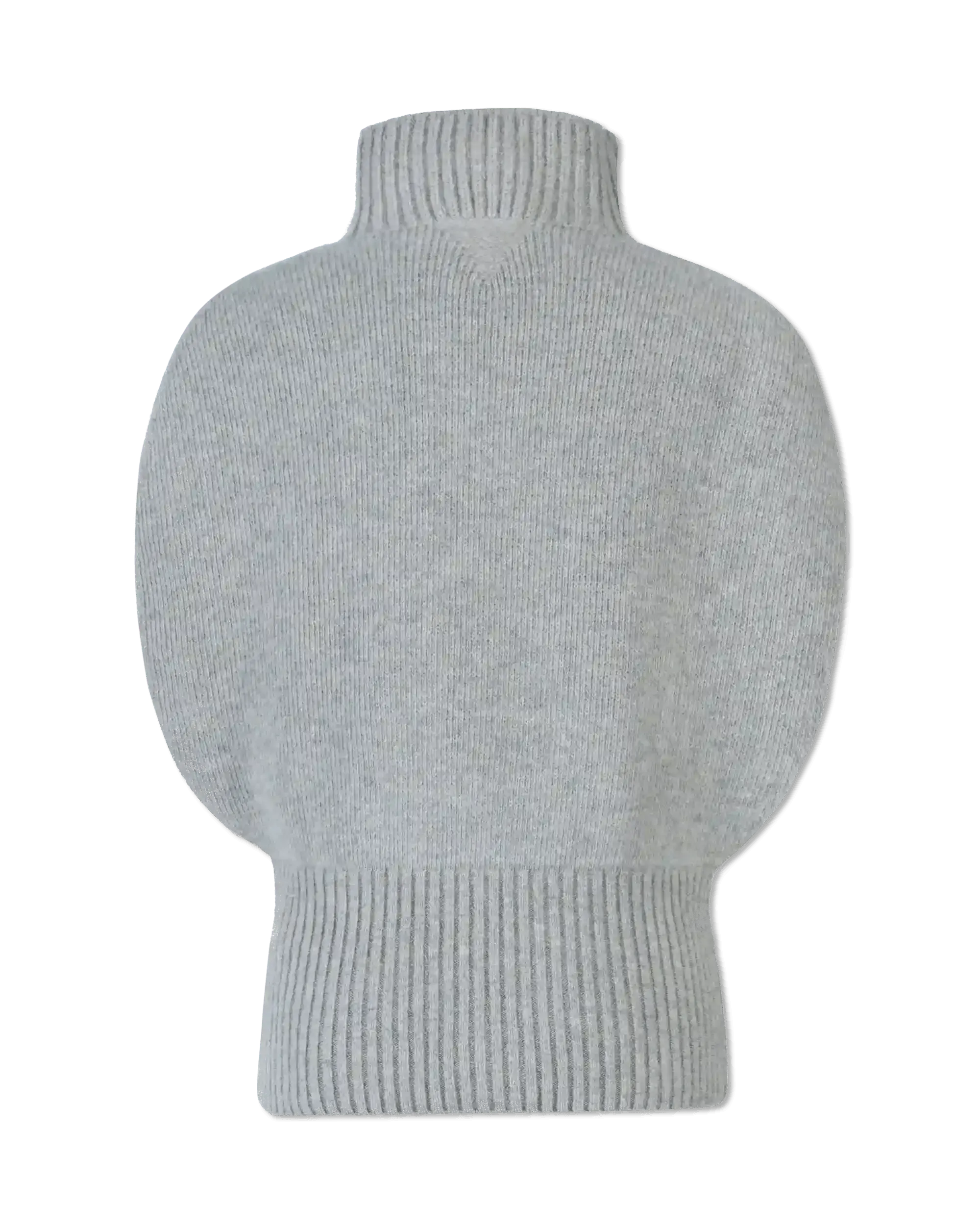 Shetland Double Face Turtleneck Sleeveless Sweater - DIHSAN