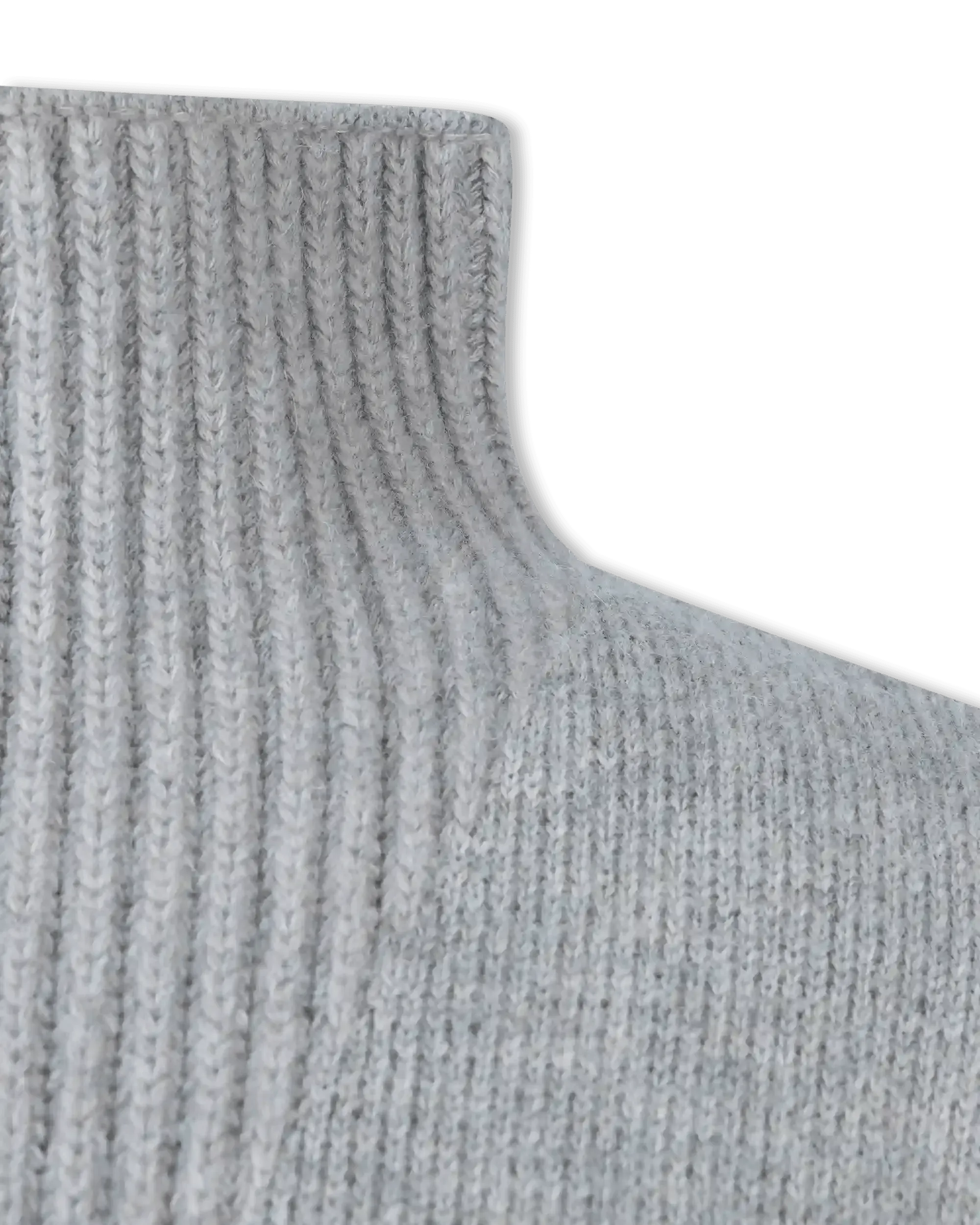 Shetland Double Face Turtleneck Sleeveless Sweater - DIHSAN