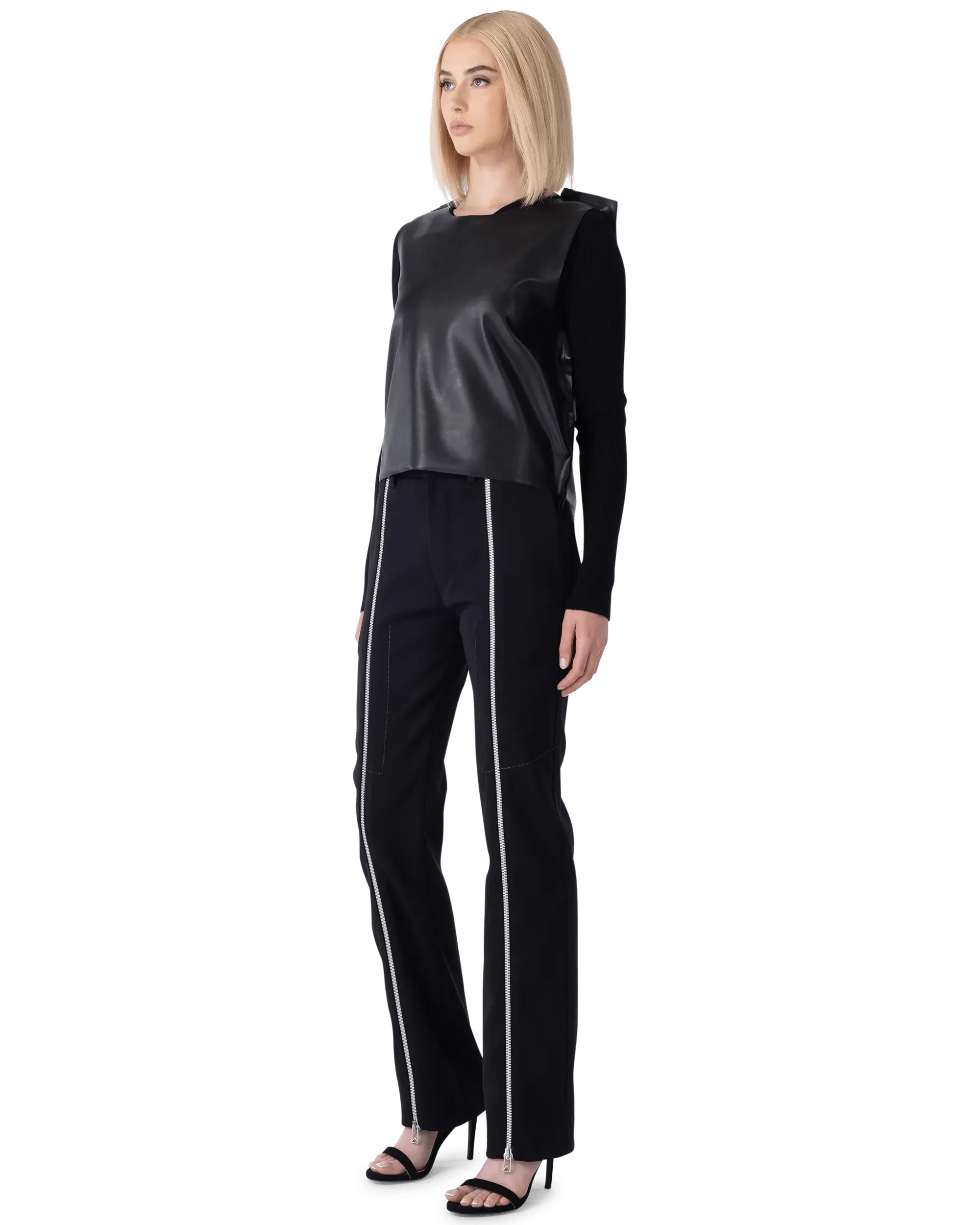 Double Cavalry Zippered Pants - DIHSAN