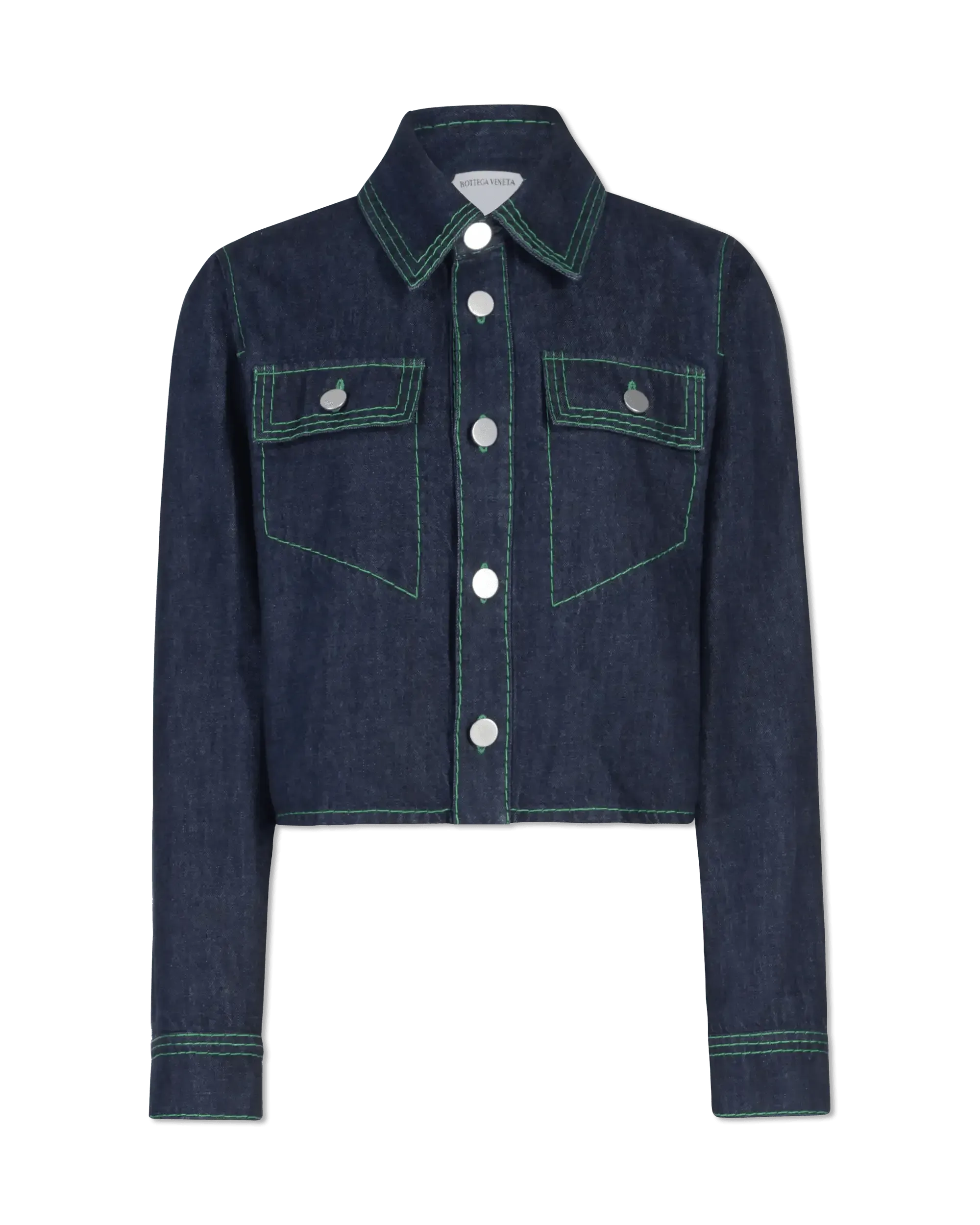 Embroidered 3-Stitch Denim Shirt - DIHSAN
