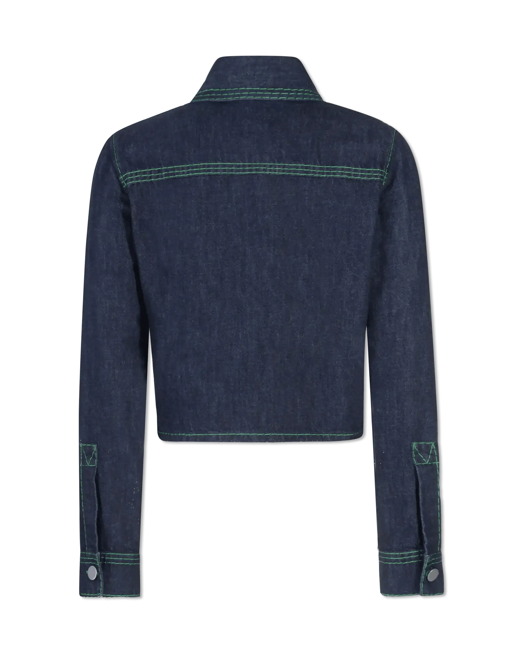 Embroidered 3-Stitch Denim Shirt - DIHSAN