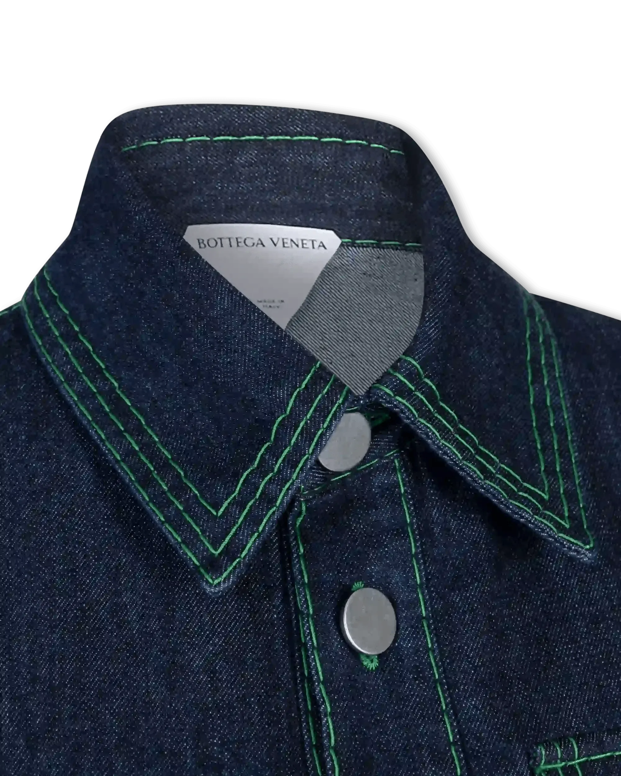 Embroidered 3-Stitch Denim Shirt - DIHSAN