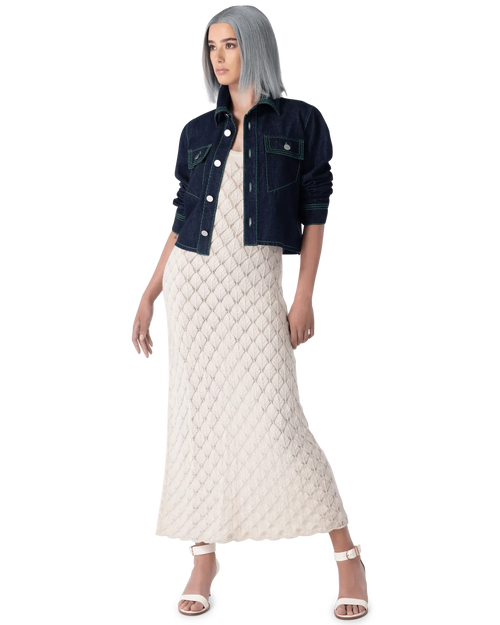 Embroidered 3-Stitch Denim Shirt