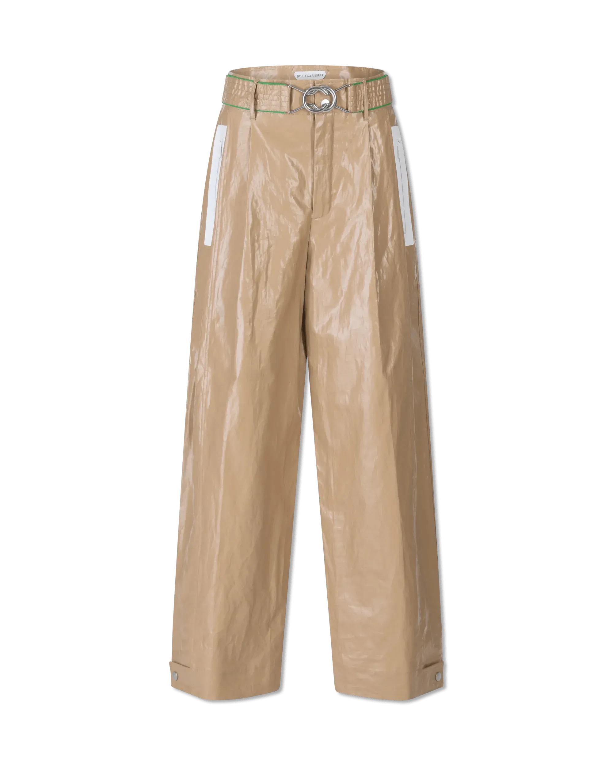 Rubber Coated Linen Pants - DIHSAN