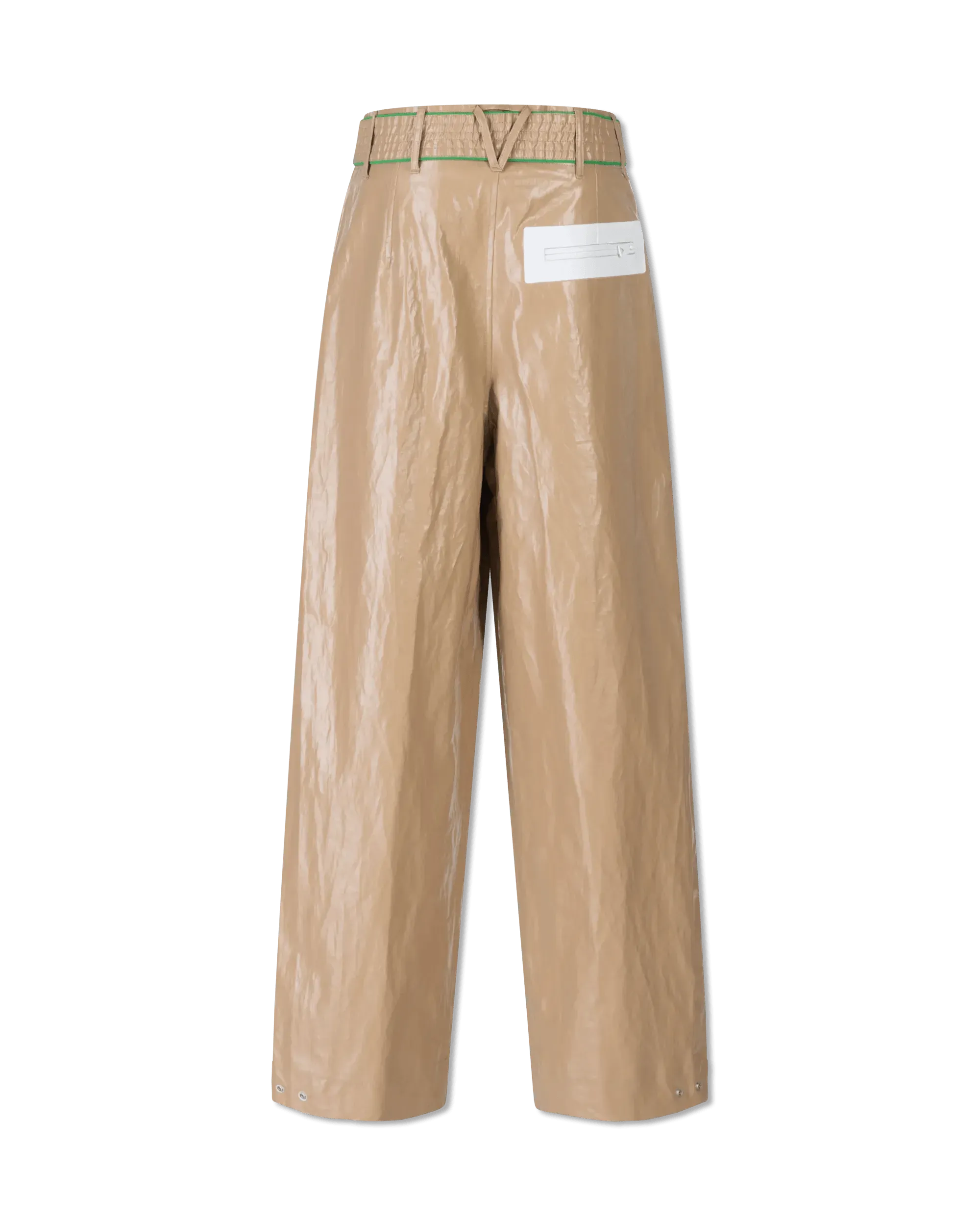 Rubber Coated Linen Pants - DIHSAN