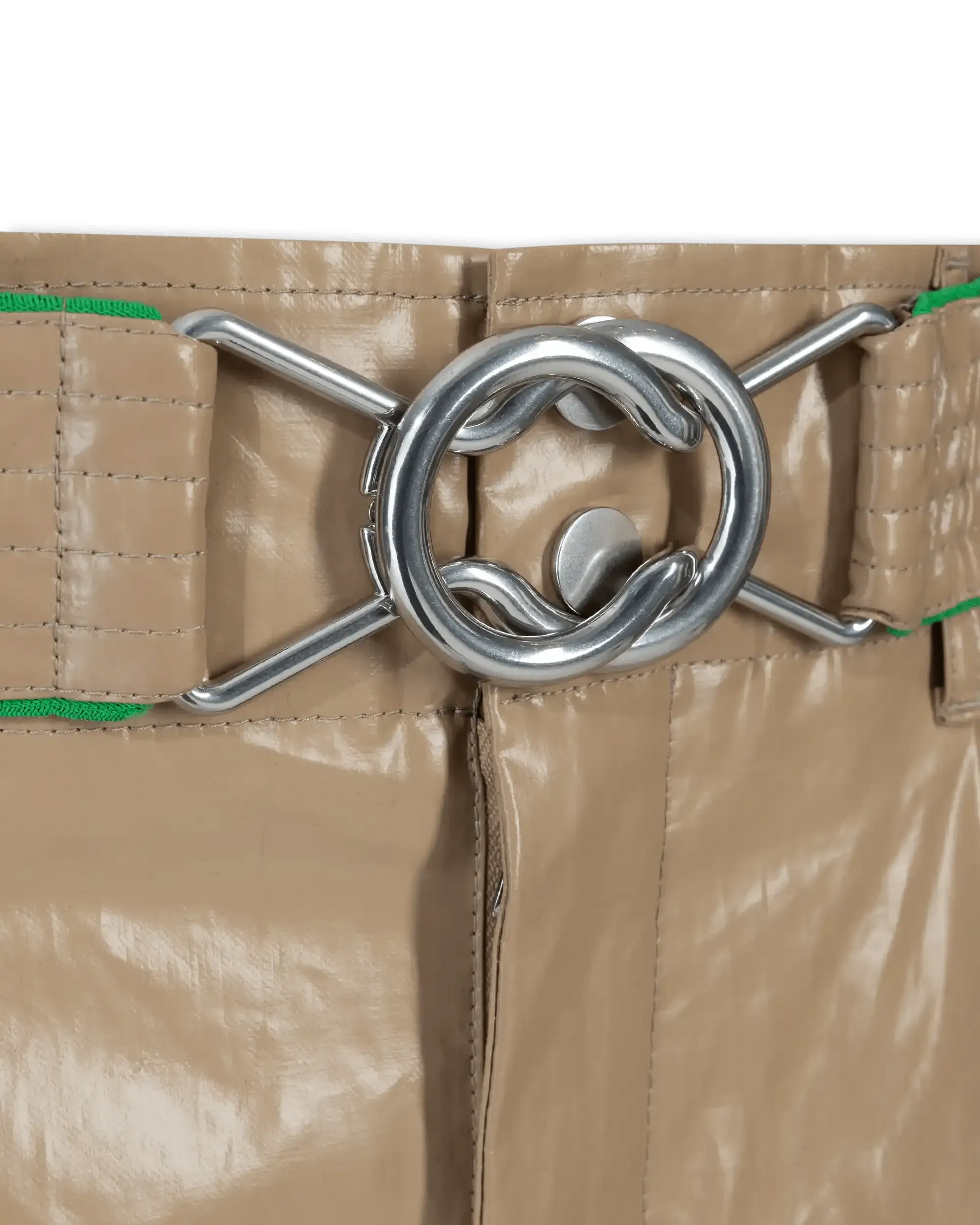 Rubber Coated Linen Pants - DIHSAN