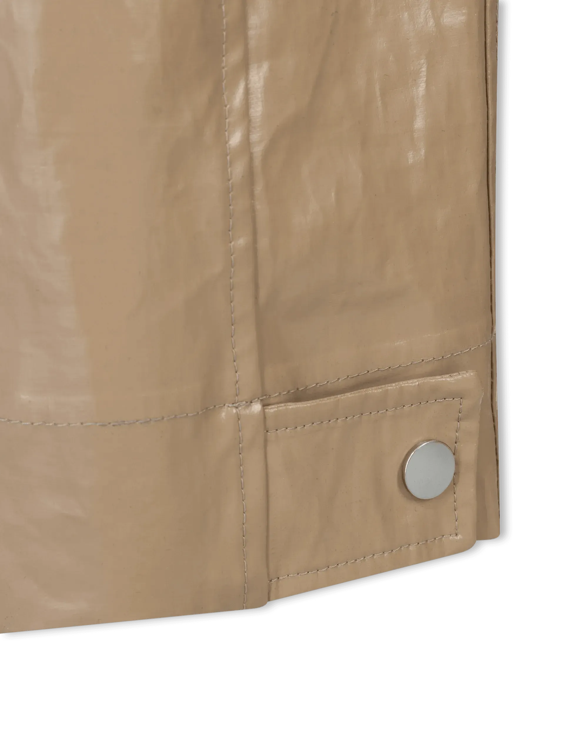 Rubber Coated Linen Pants - DIHSAN