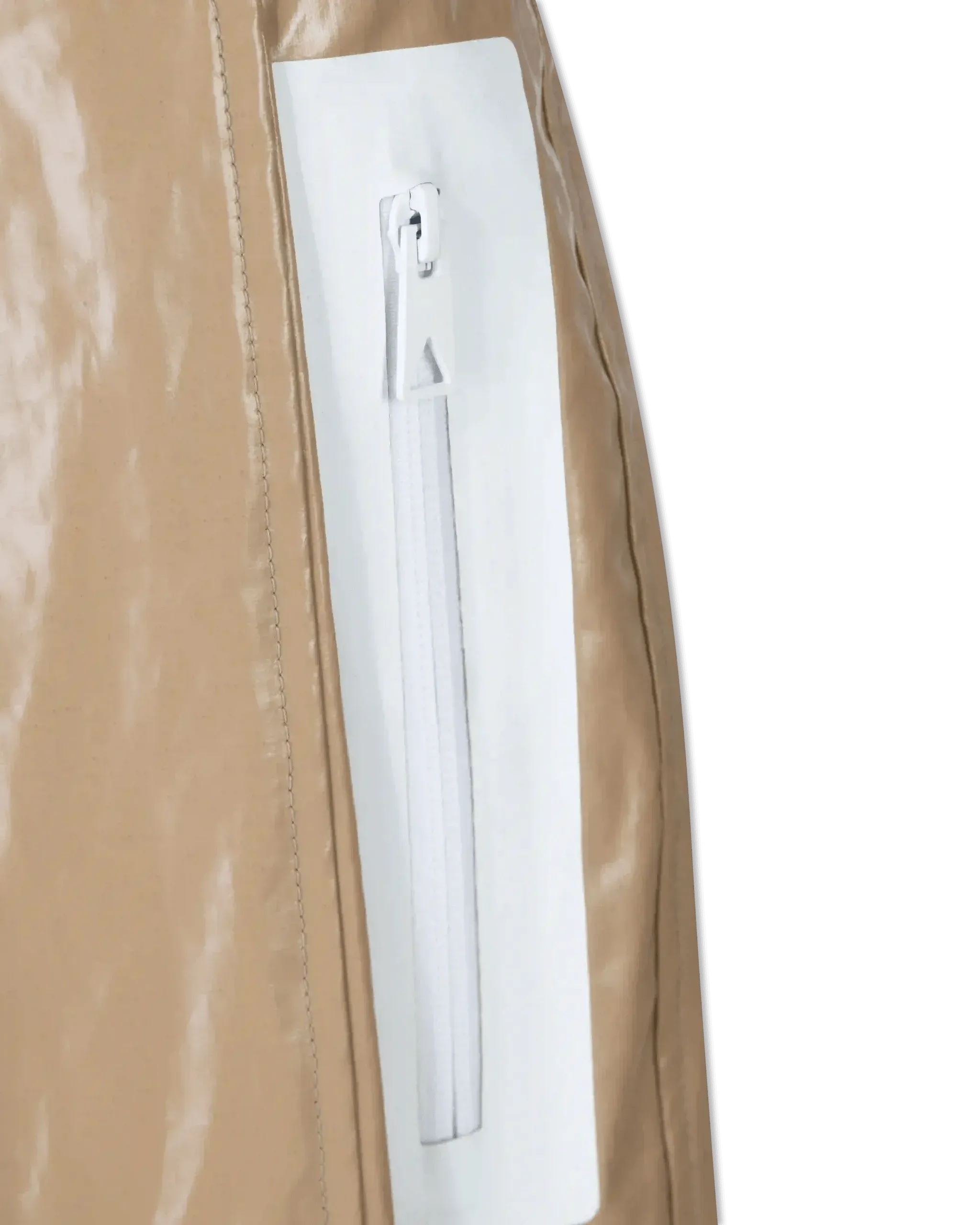 Rubber Coated Linen Pants - DIHSAN
