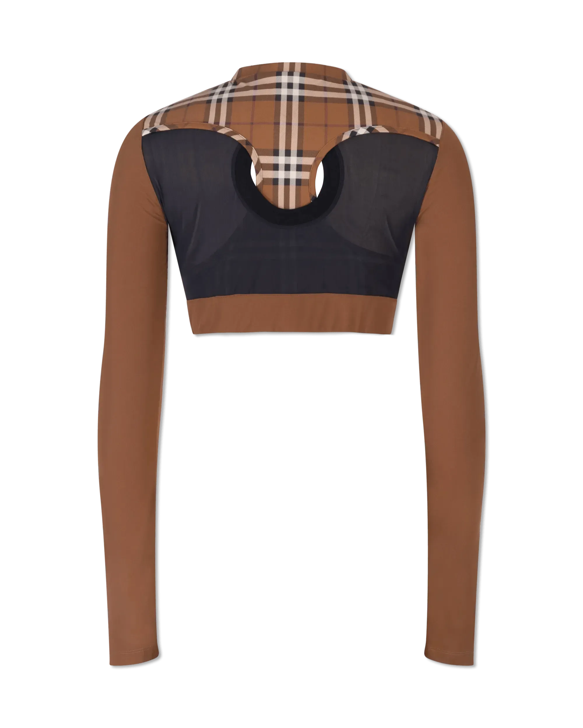 Everley Check Athlete Leisure Long Sleeve Top - DIHSAN