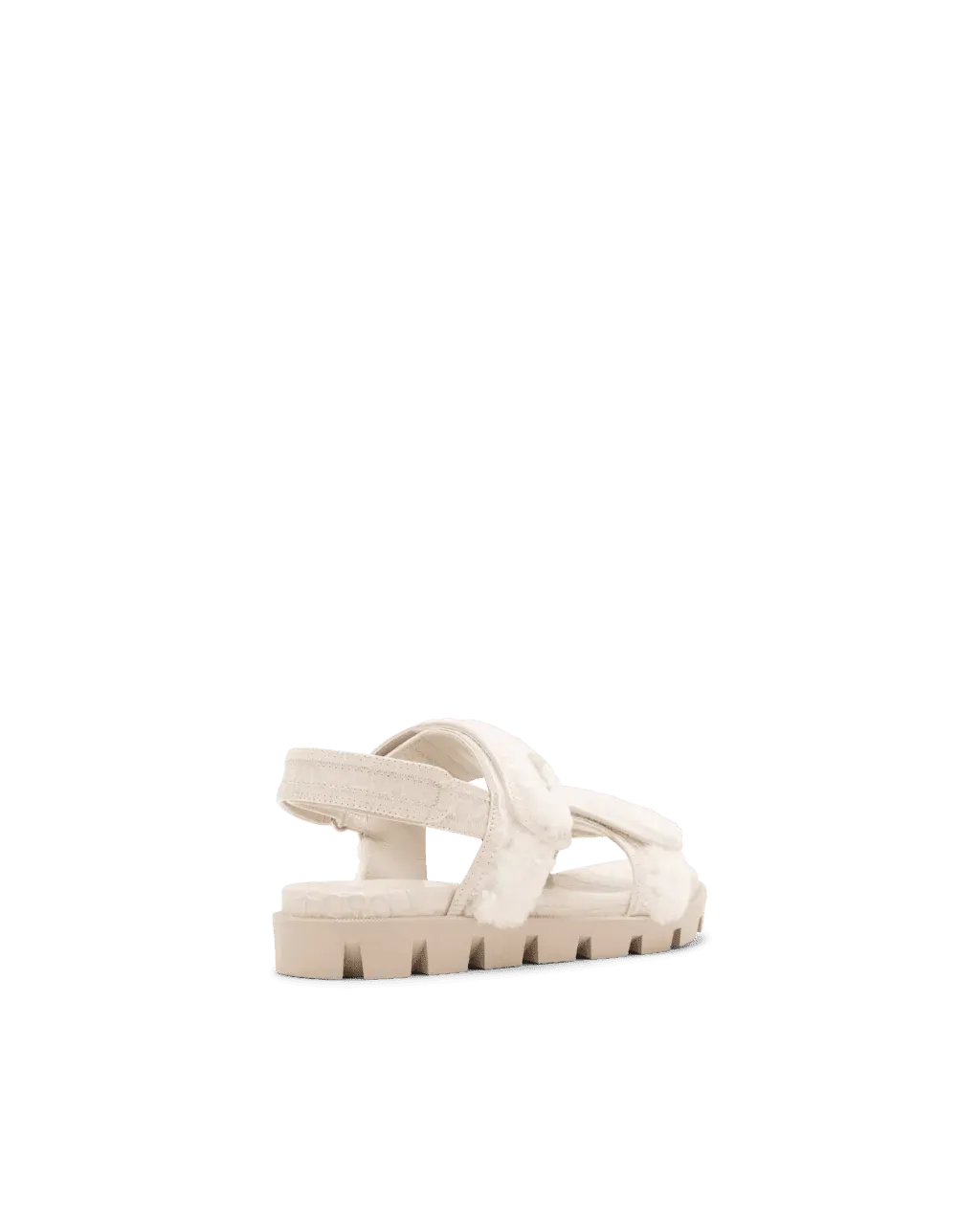 Lock Wool Flat Sandals - DIHSAN