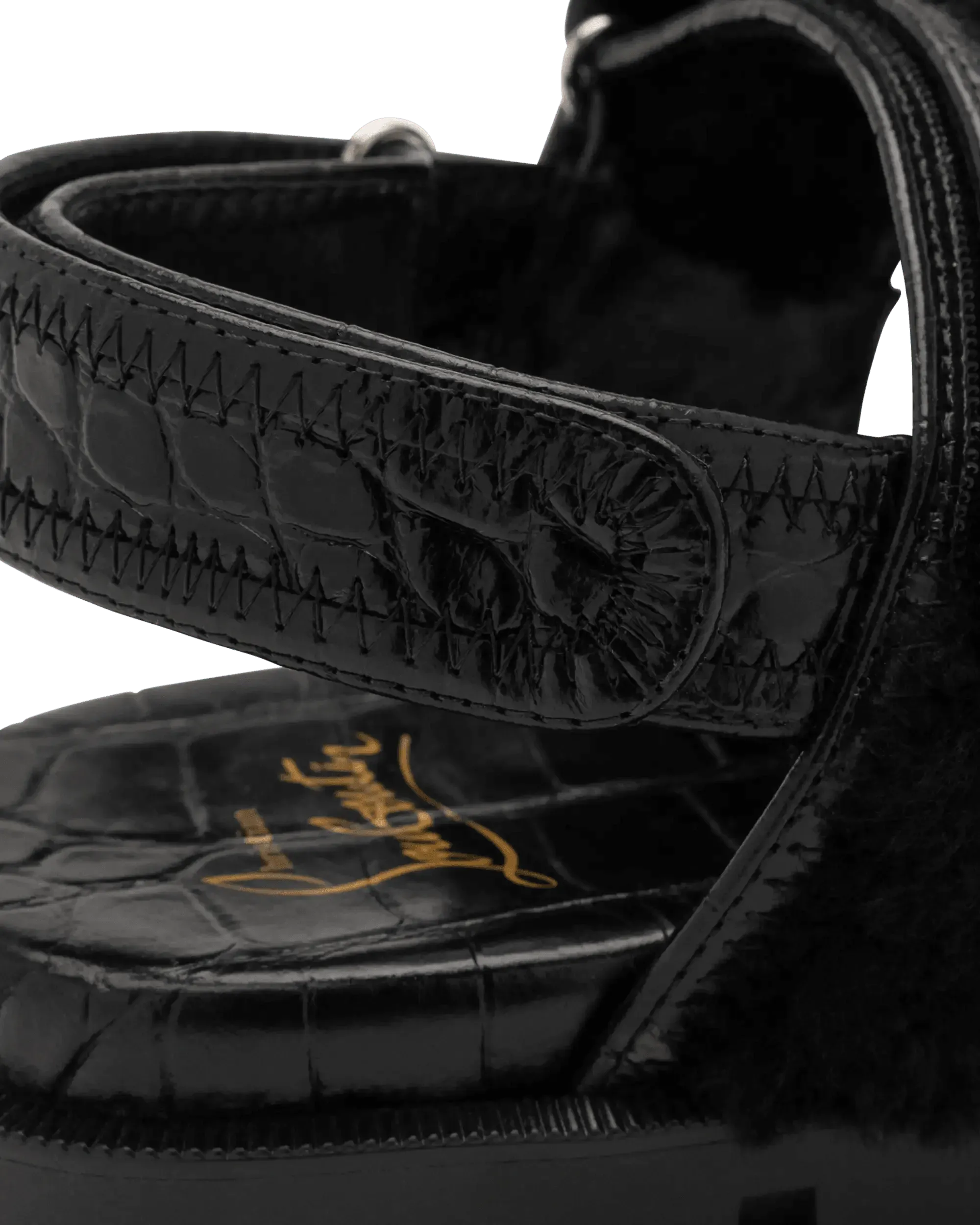 Lock Wool Flat Sandals - DIHSAN