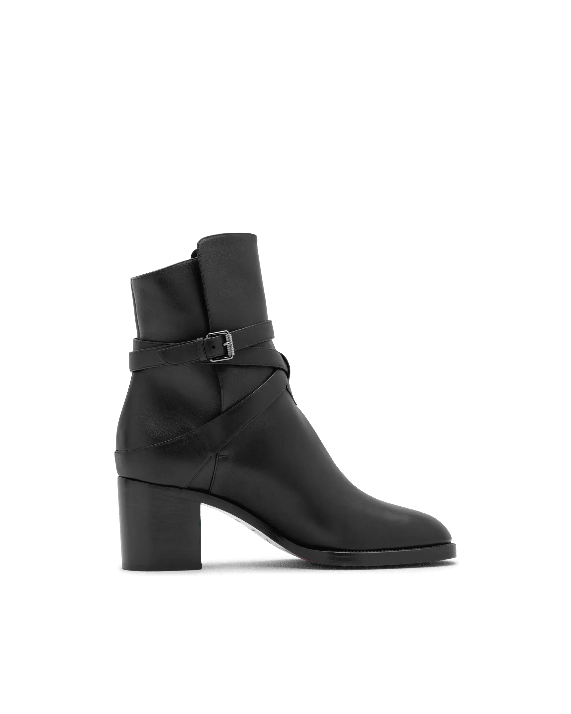 Karistrap Leather Ankle Boot - DIHSAN