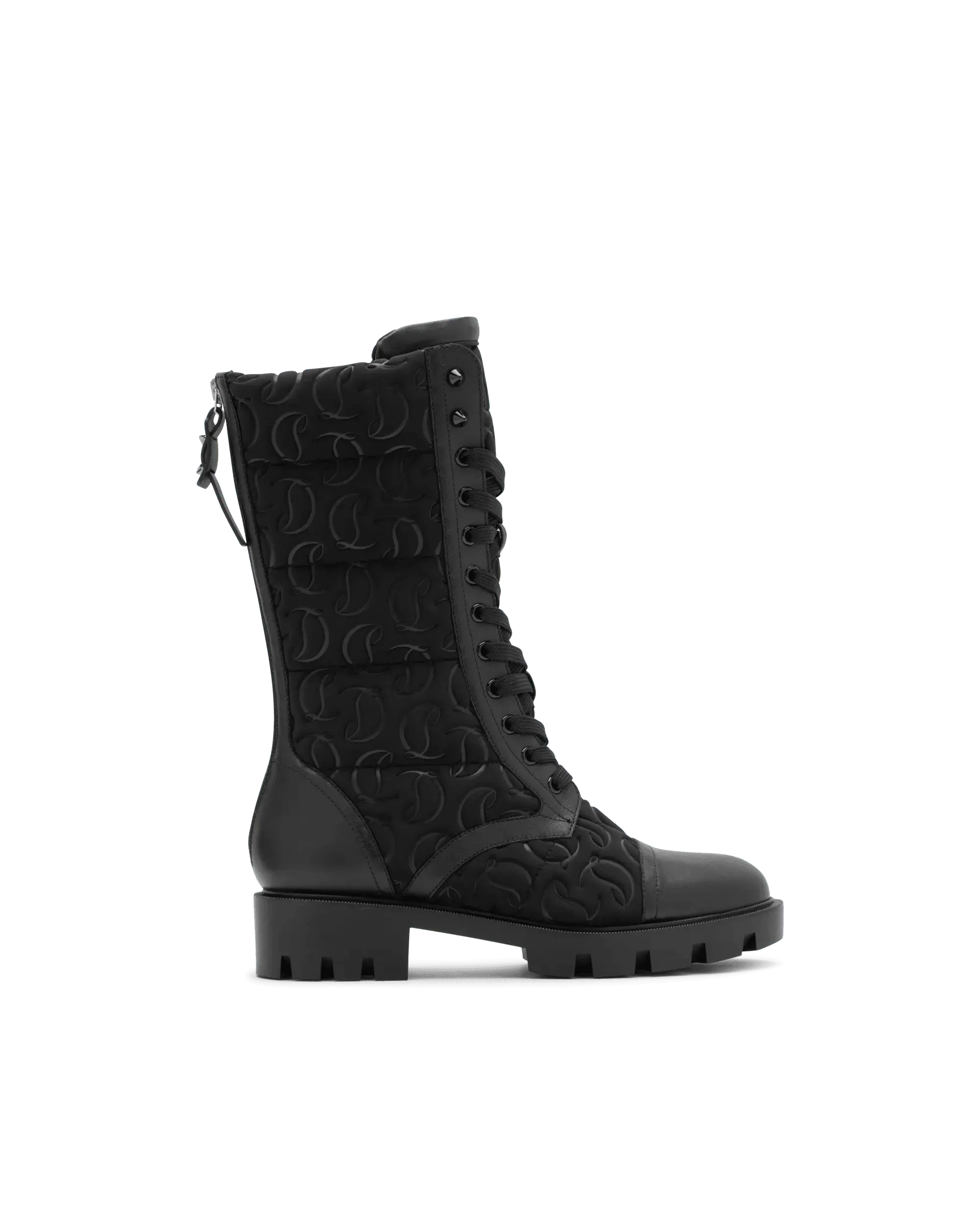 Pavleta Canvas Combat Boots - DIHSAN